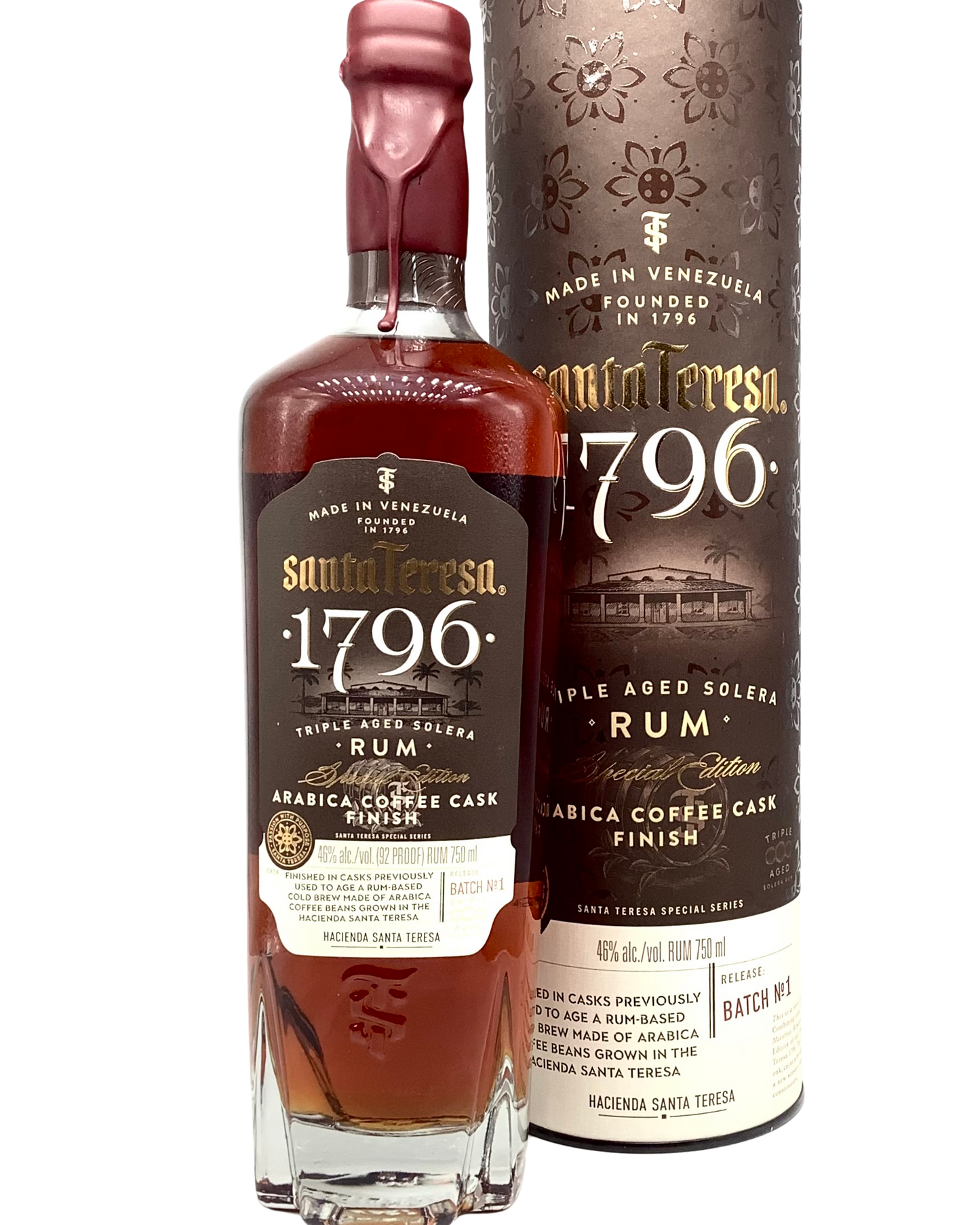 Santa Teresa 1796 Arabica Coffee Cask Finish Rum, Venezuela 750ml