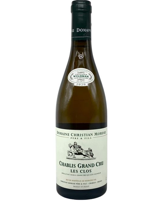 Domaine Christian Moreau Père et Fils, Chardonnay, Chablis Grand Cru Les Clos, Burgundy, France 2020 newarrival organic