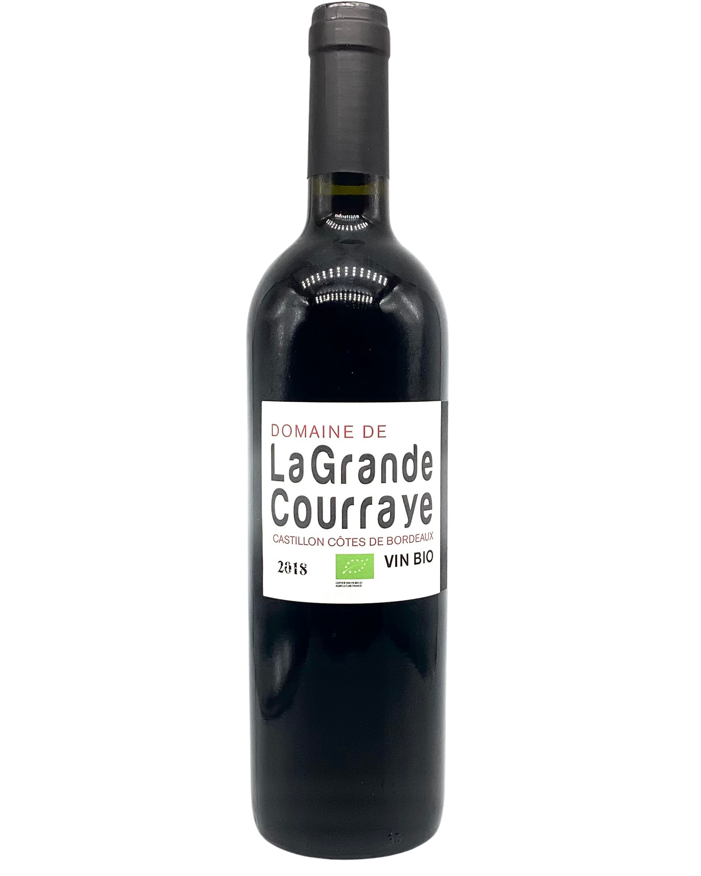 Domaine de la Grande Courraye, Merlot/Cabernet Franc, Côtes de Castillon, Bordeaux, France 2018 newarrival organic