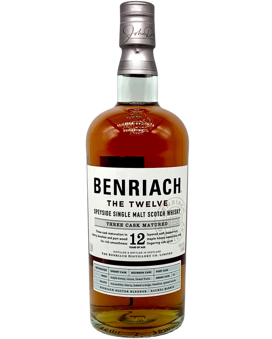 Benriach, Speyside Single Malt Scotch Wiskey "The Twelve" Three Cask Matured 12yo. Scotland 750ml newarrival