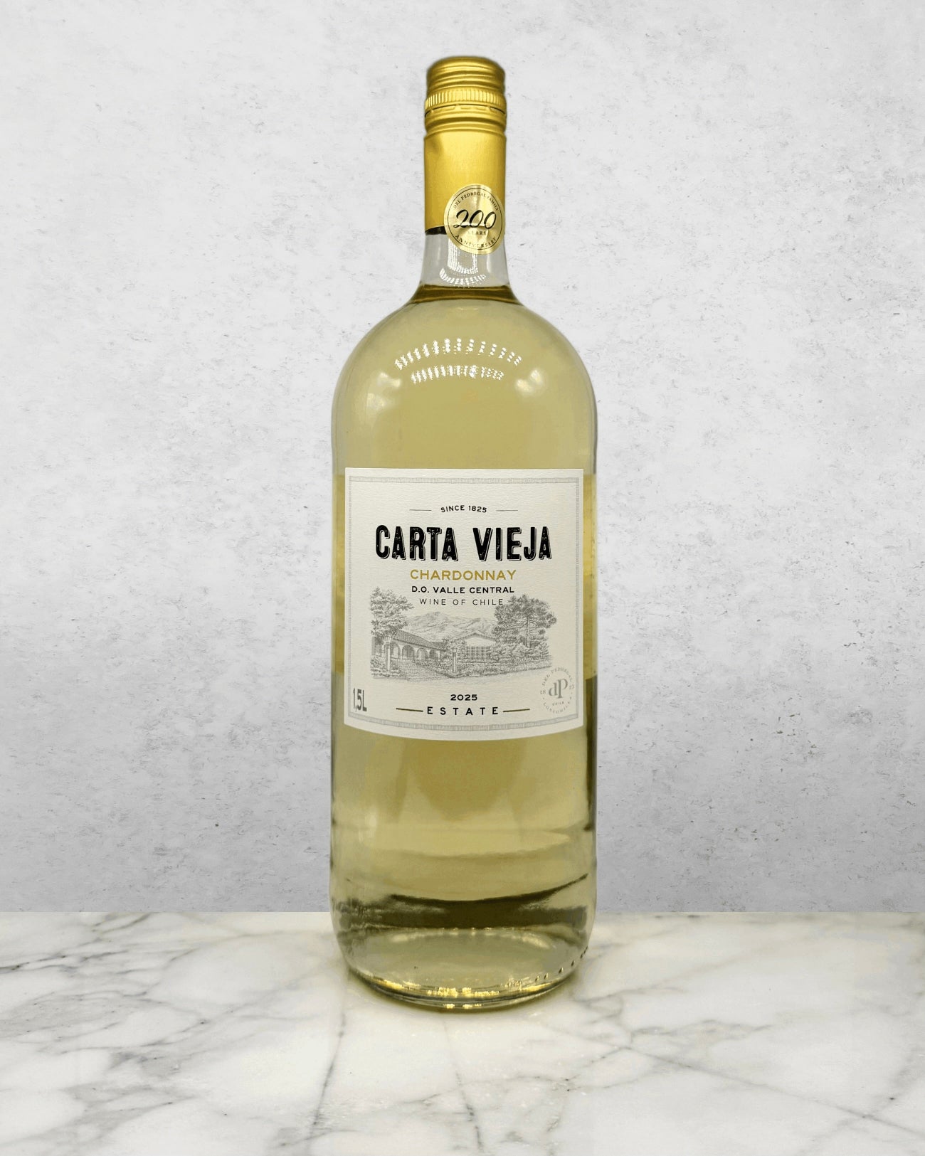 Carta Vieja, Chardonnay, Valle del Loncomilla, Chile 2025 1.5L