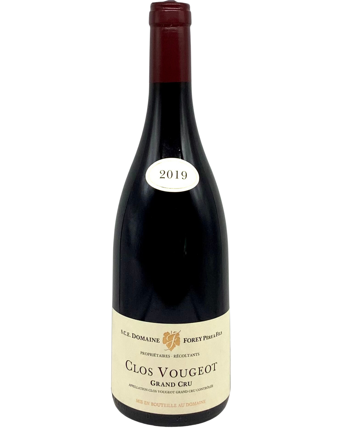 Domaine Forey, Pinot Noir, Clos Vougeot Grand Cru, Vosne-Romanée, Côte de Nuits, Burgundy, France 2019 burgundy