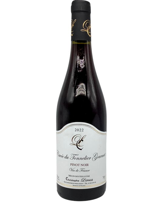 Christophe Lepage, Pinot Noir "Cuvée du Tonnelier" VDF, Burgundy, France 2022 newarrival sustainable