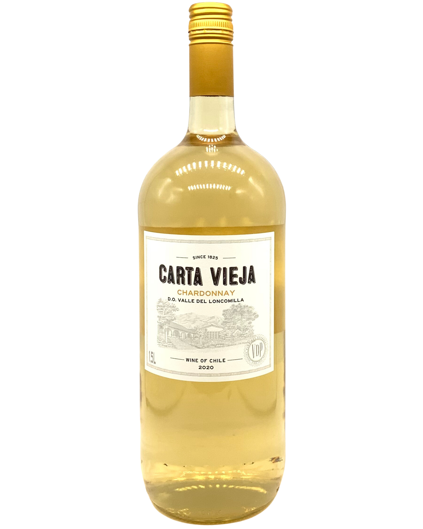 Carta Vieja, Chardonnay, Valle del Loncomilla, Chile 2024 1.5L