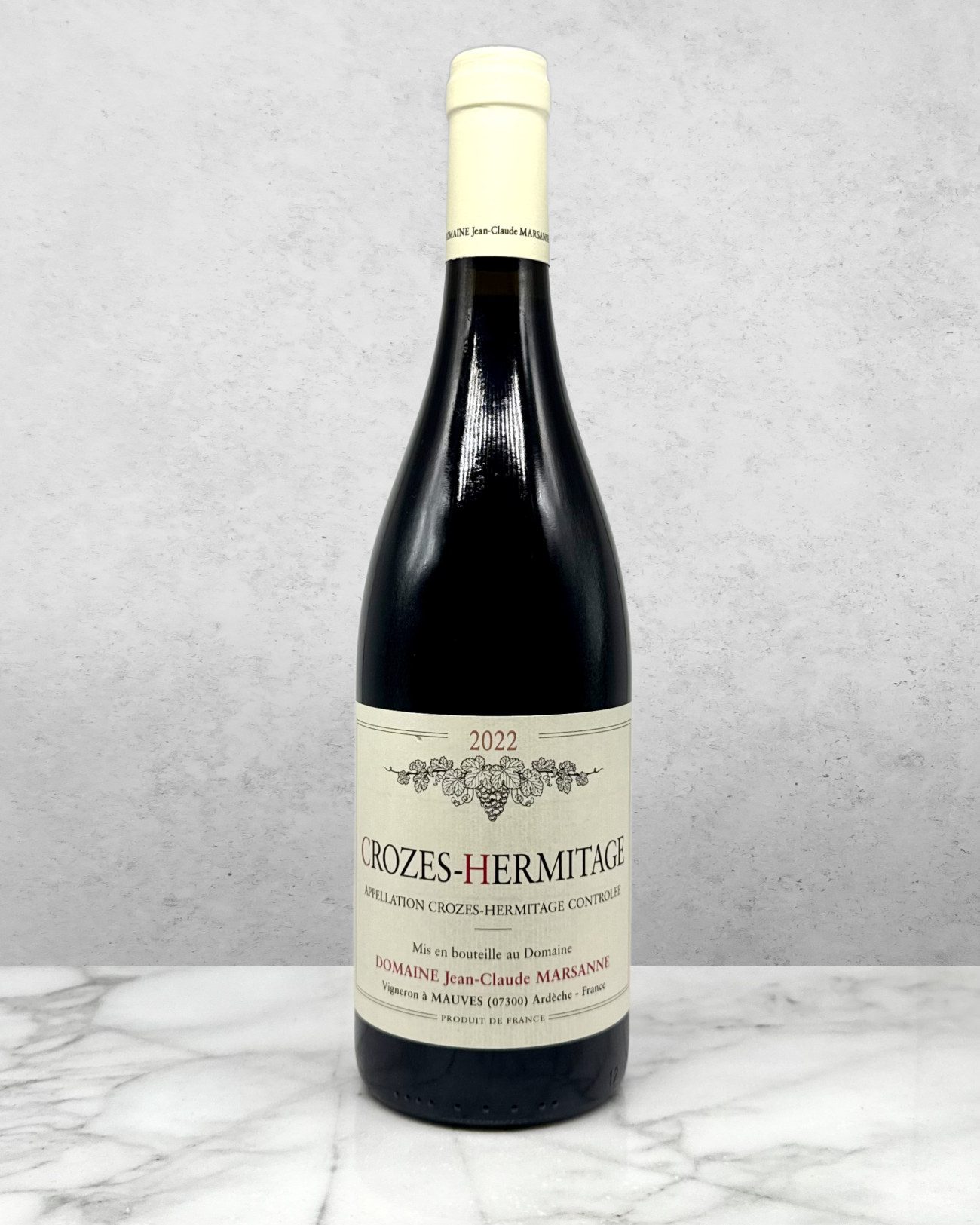 Jean-Claude Marsanne, Syrah, Crozes-Hermitage, Northern Rhône, France 2022