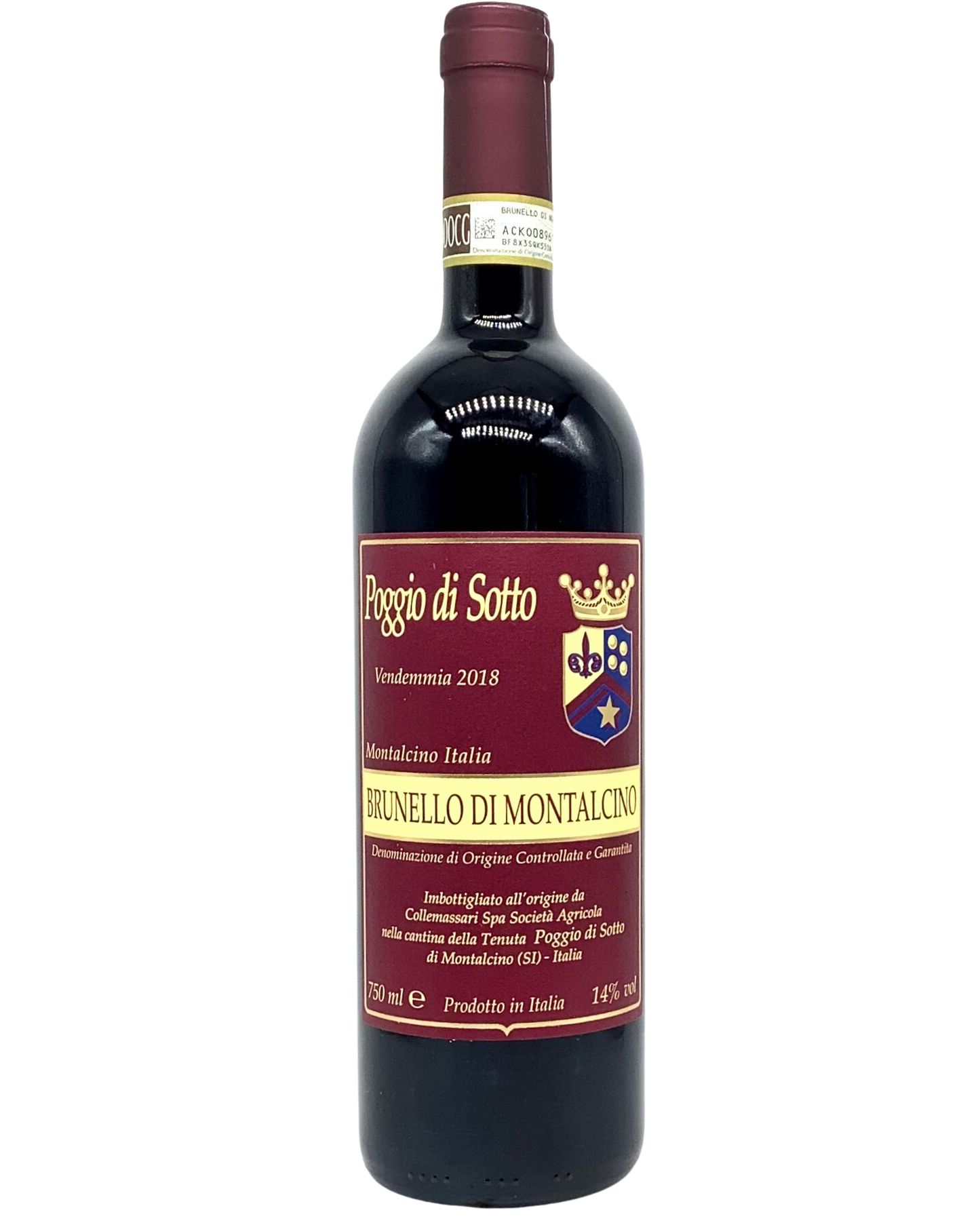 Poggio di Sotto, Sangiovese, Brunello di Montalcino, Tuscany, Italy 2018 newarrival