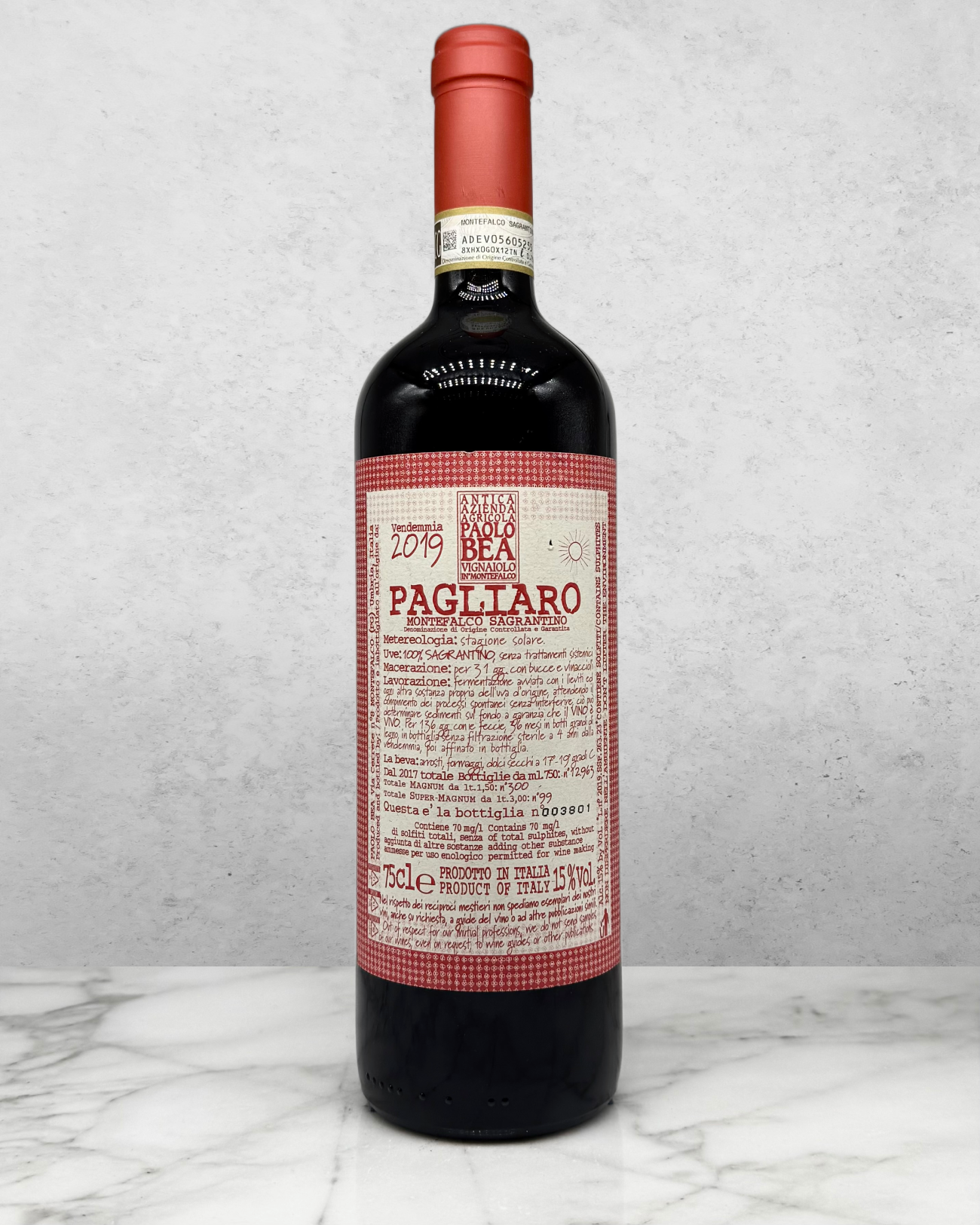 Paolo Bea, Sagrantino Pagliaro, Montefalco, Umbria, Italy 2019