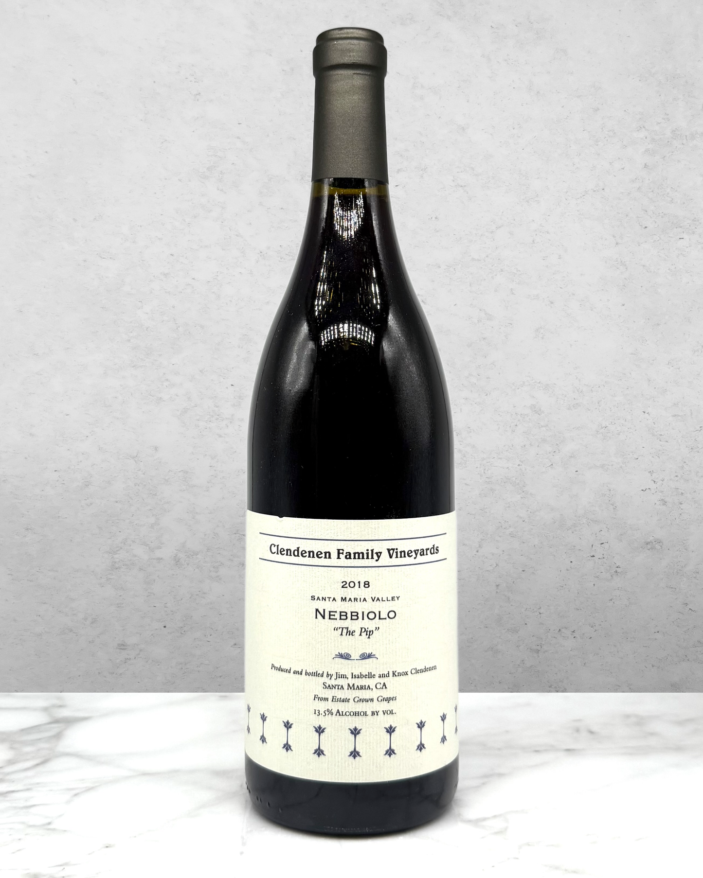 Clendenen Family Vineyards, Nebbiolo "The Pip" Santa Maria Valley, California 2018 newarrival