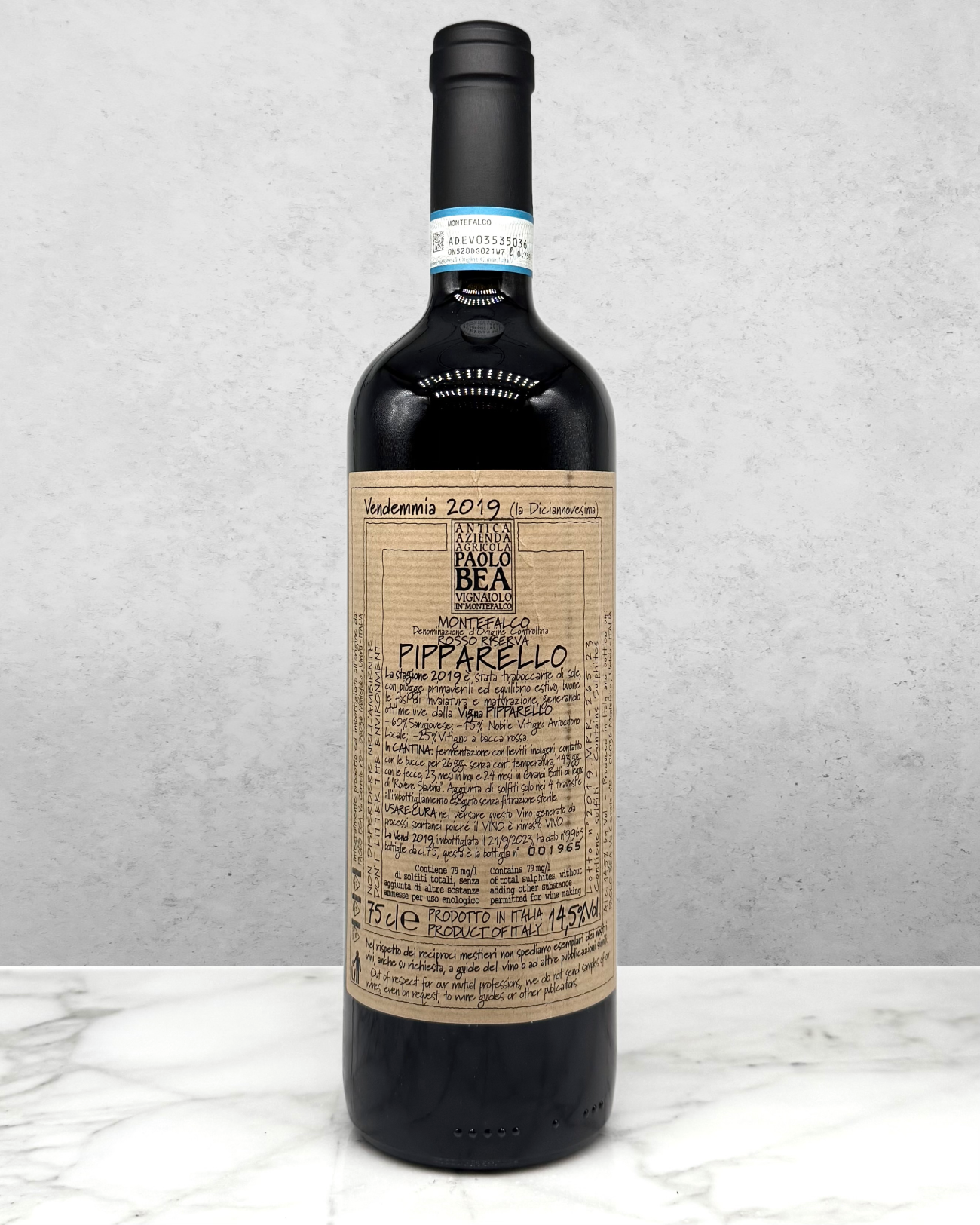 Paolo Bea, Montefalco Rosso Riserva Pipparello, Umbria, Italy 2019
