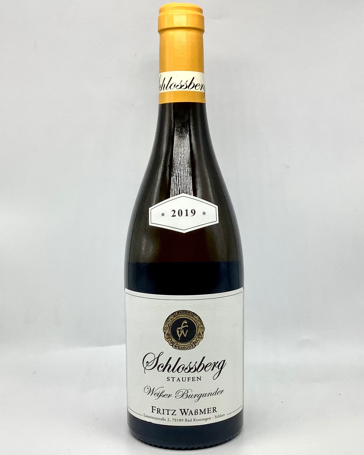 Fritz Waßmer, Pinot Blanc, Schlossberg Staufen Wißer Burgunder, Nahe, Germany 2019