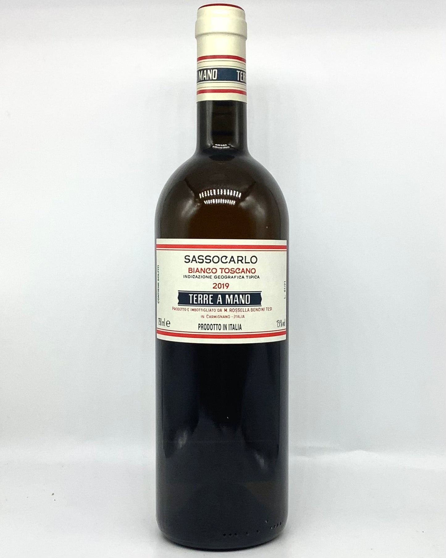 Terre A Mano, Bianco Toscano "Sassocarlo" Tuscany, Italy 2019 biodynamic organic vegan