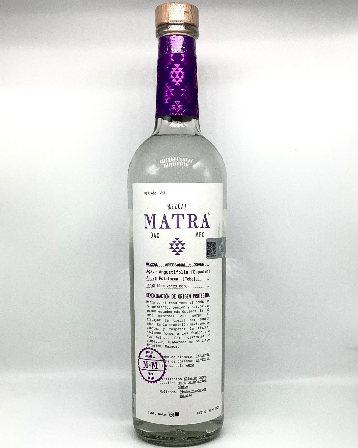Matra, Mezcal Tobala, Oaxaca, Mexico 750ml newarrival