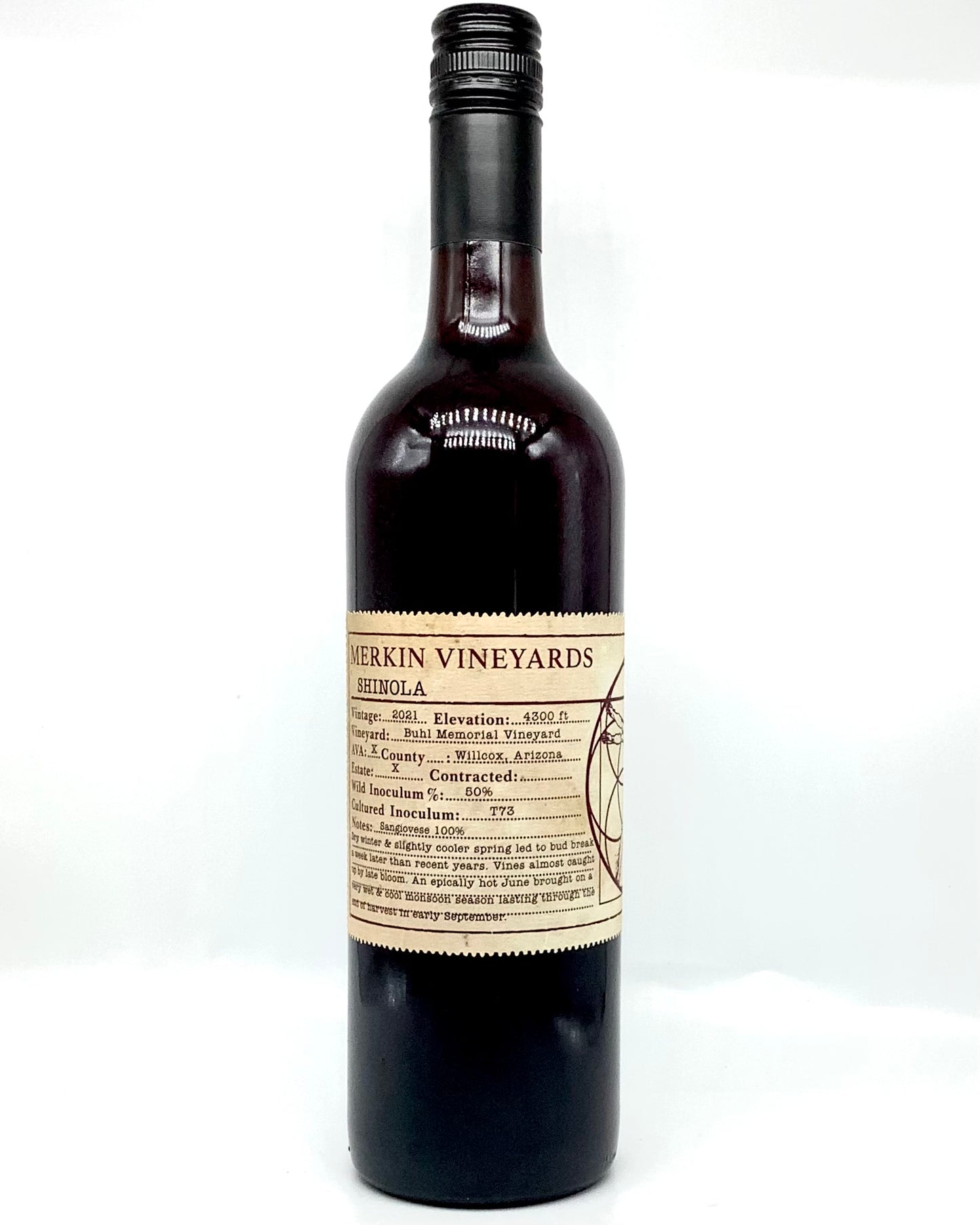 Merkin Vineyards "Shinola" Sangiovese Blend, Arizona 2021 newarrival