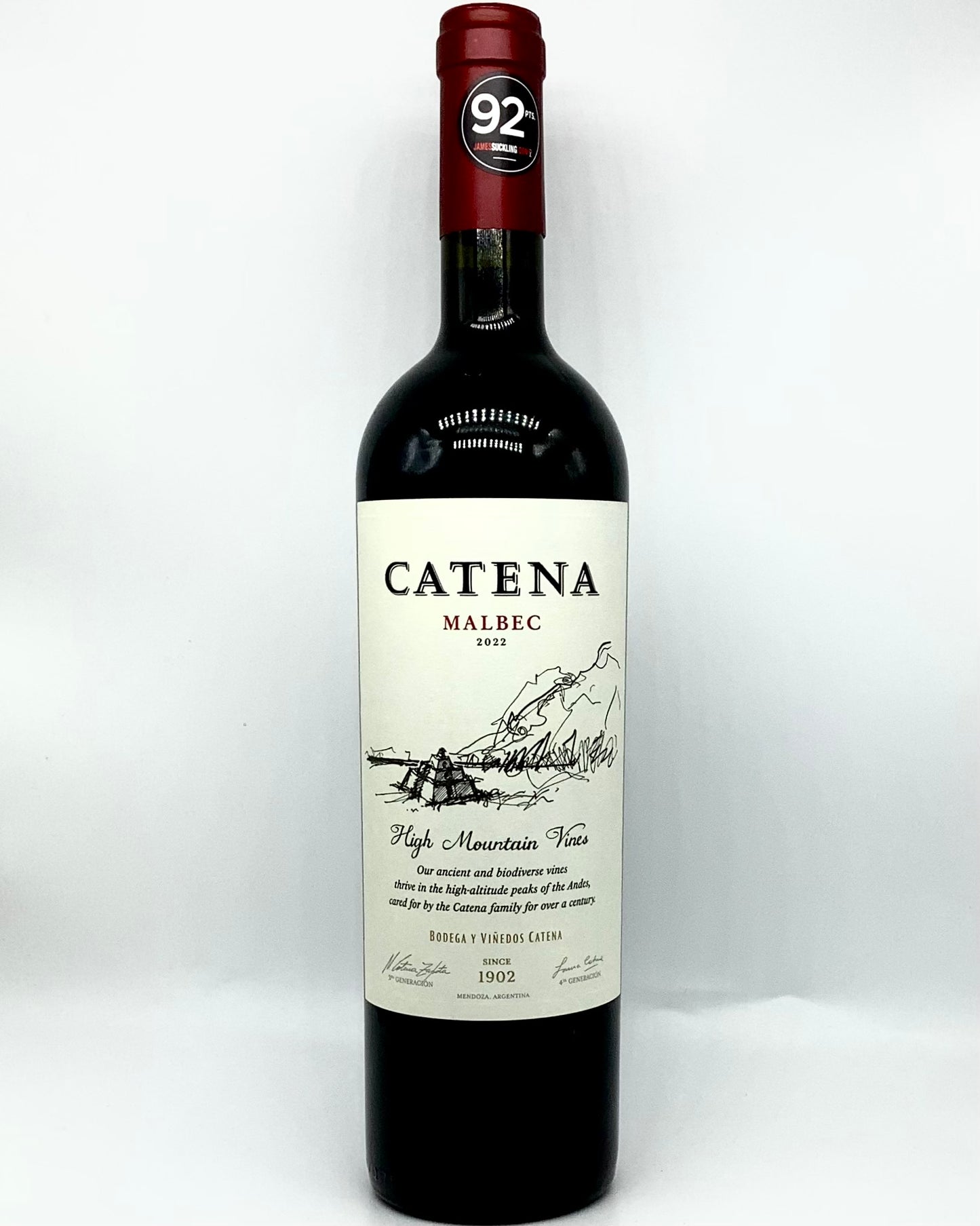 Catena, Malbec, High Mountain Vines, Mendoza, Argentina 2022 sustainable