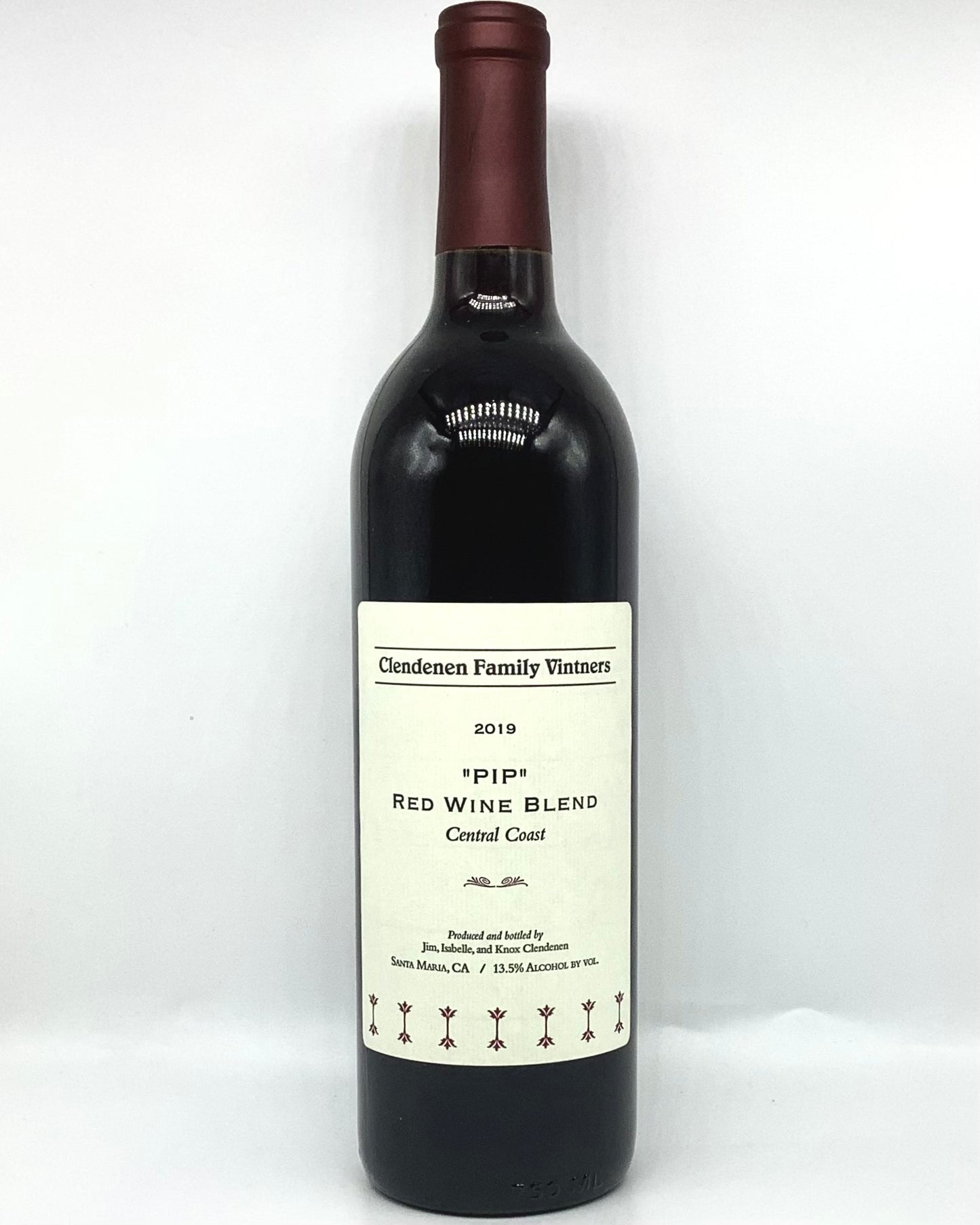 Clendenen Family Vintners, Red Wine Blend "PIP" Central Coast, California 2019