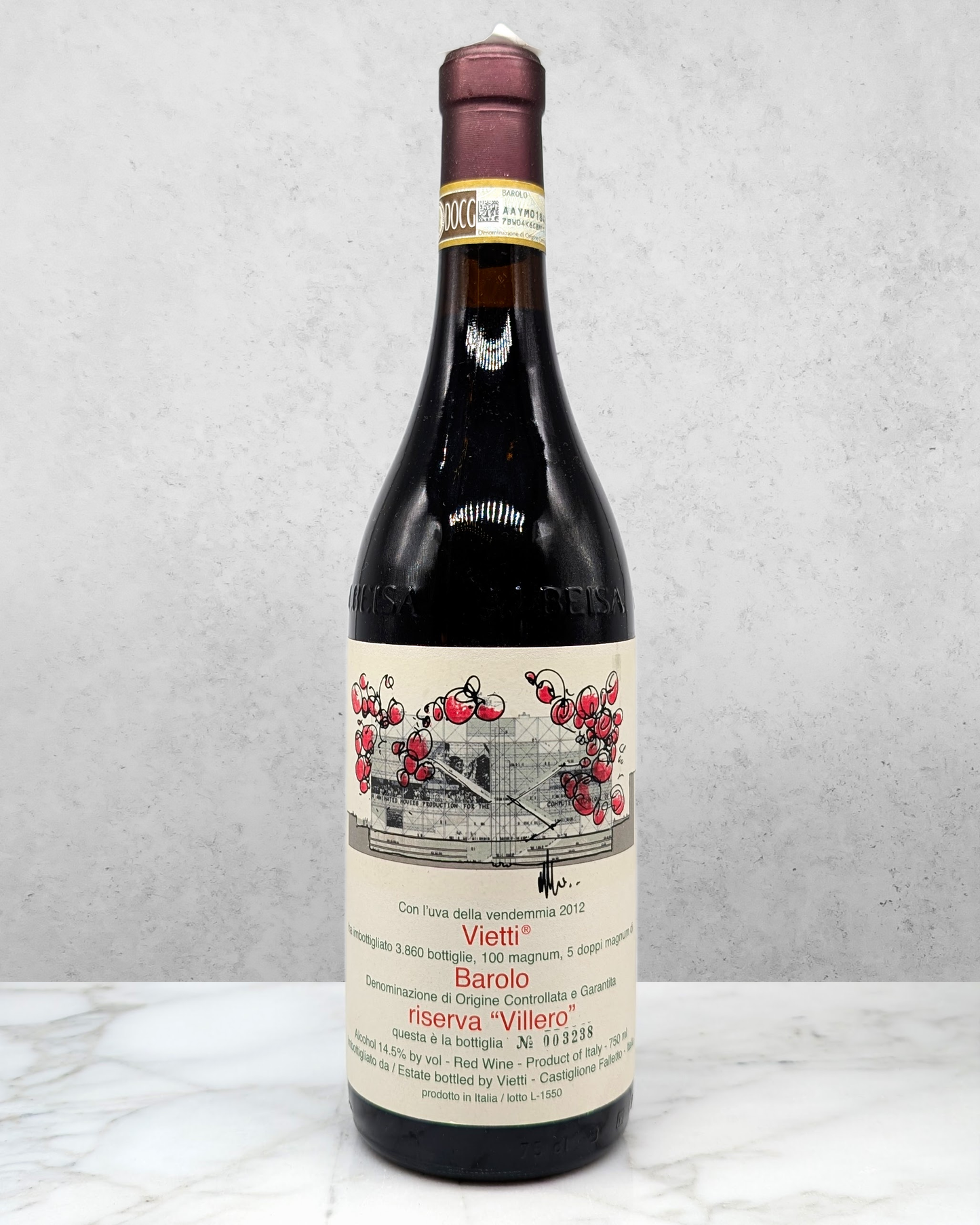 Vietti, Nebbiolo, Barolo Villero Riserva, Piedmont, Italy 2012