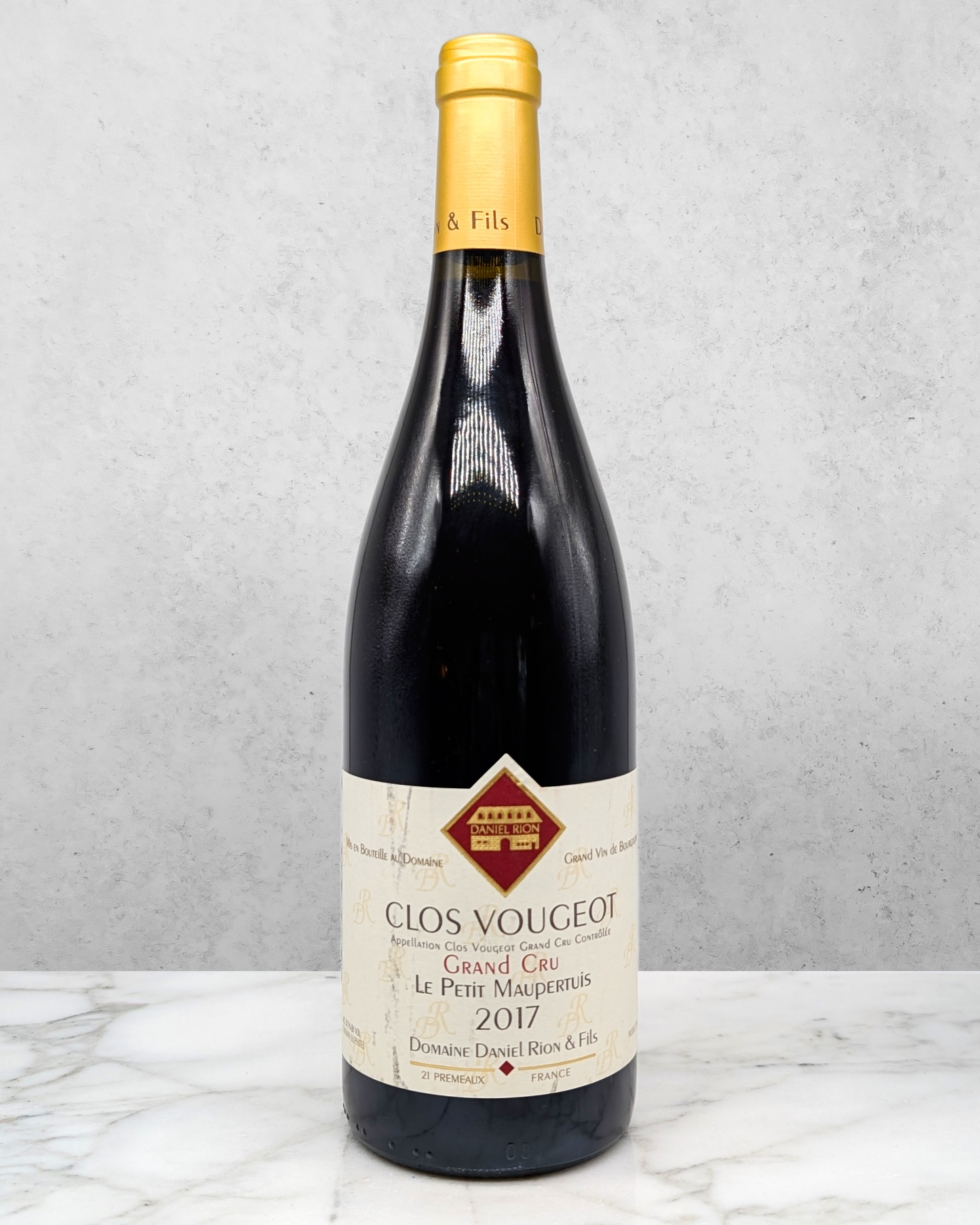 Daniel Rion, Pinot Noir, Clos Vougeot Grand Cru "Le Petit Maupertuis" Vougeot, Cote de Nuits 2017