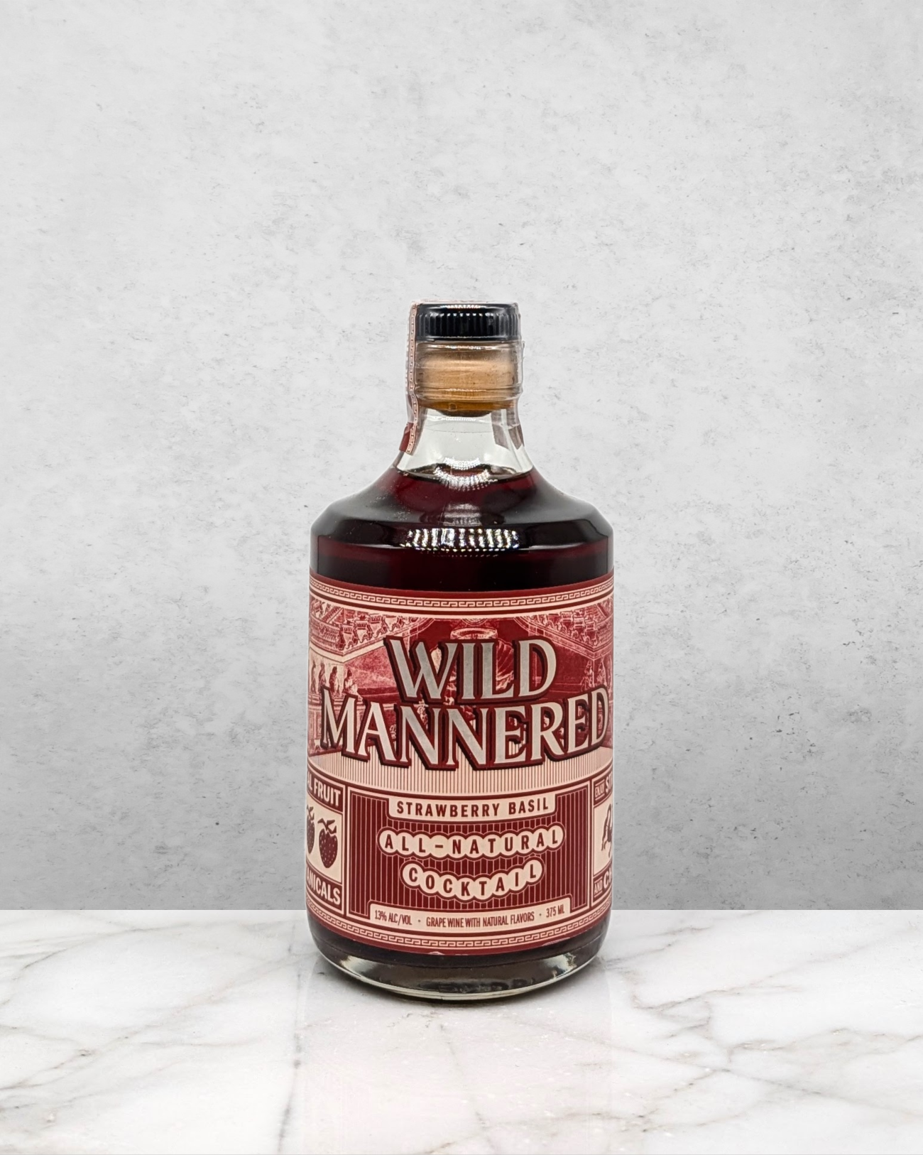 Wild Mannered Strawberry & Basil Cocktail 375ml