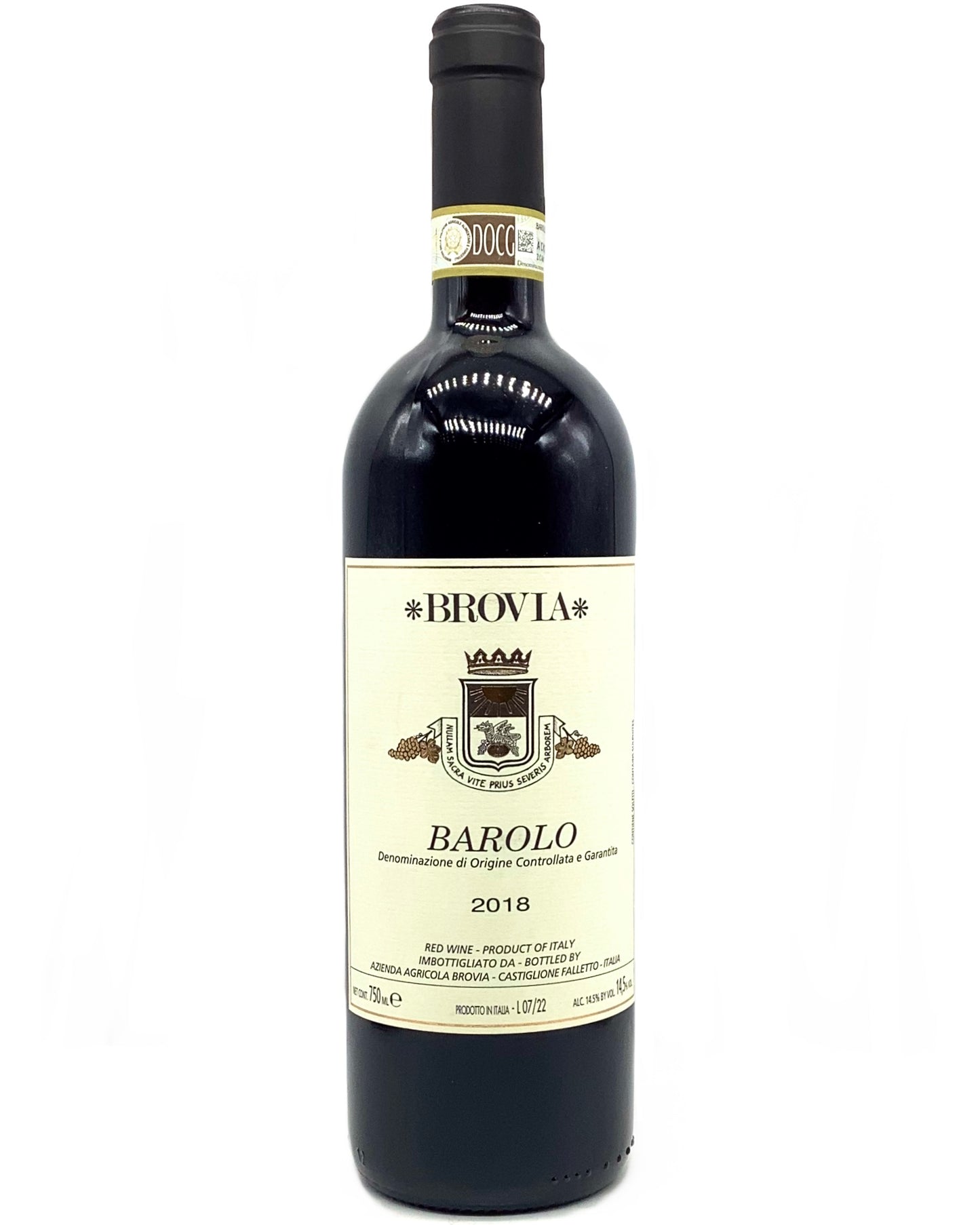 Brovia, Nebbiolo, Barolo, Piedmont, Italy 2018 organic