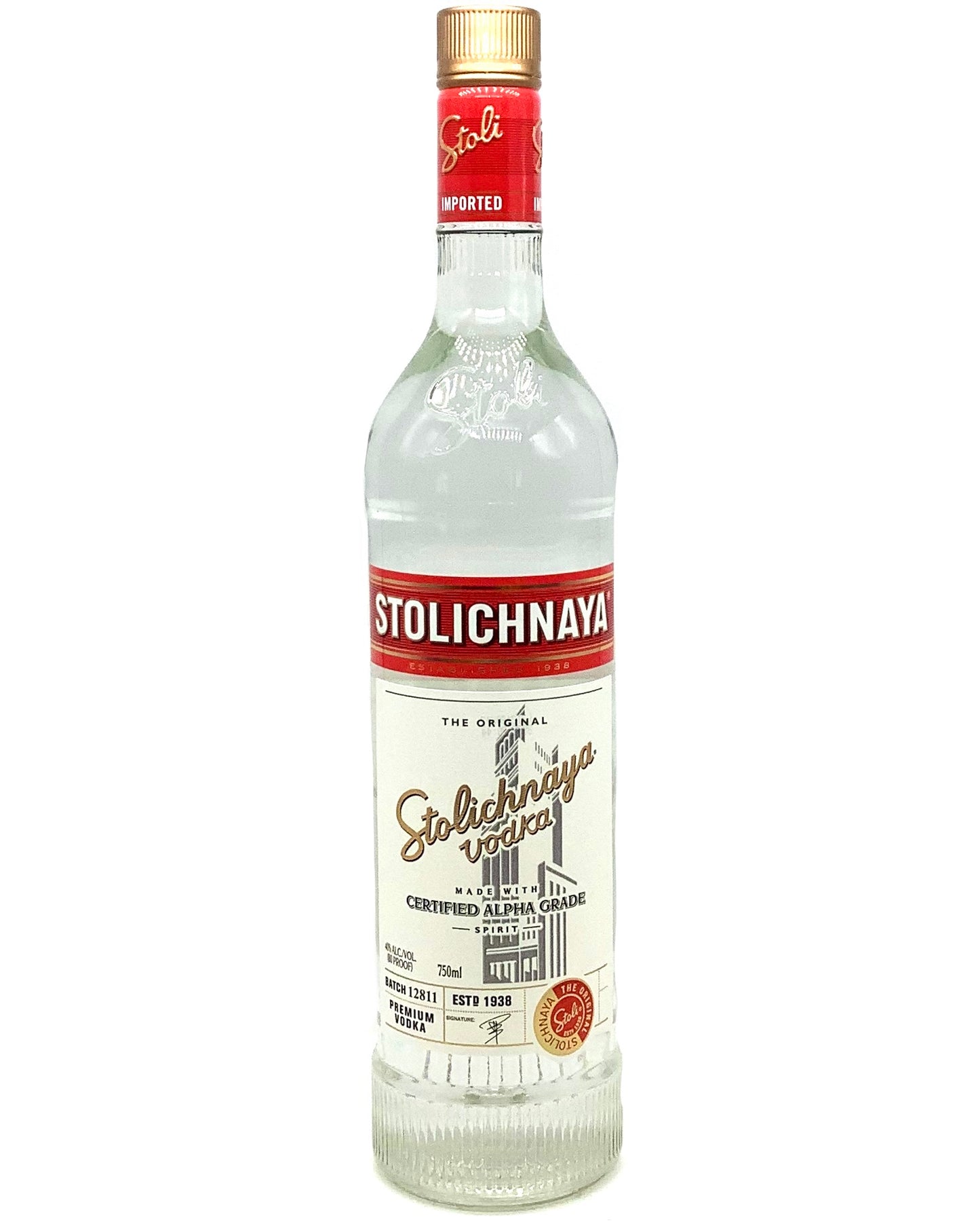 Stolichnaya Vodka 750ml
