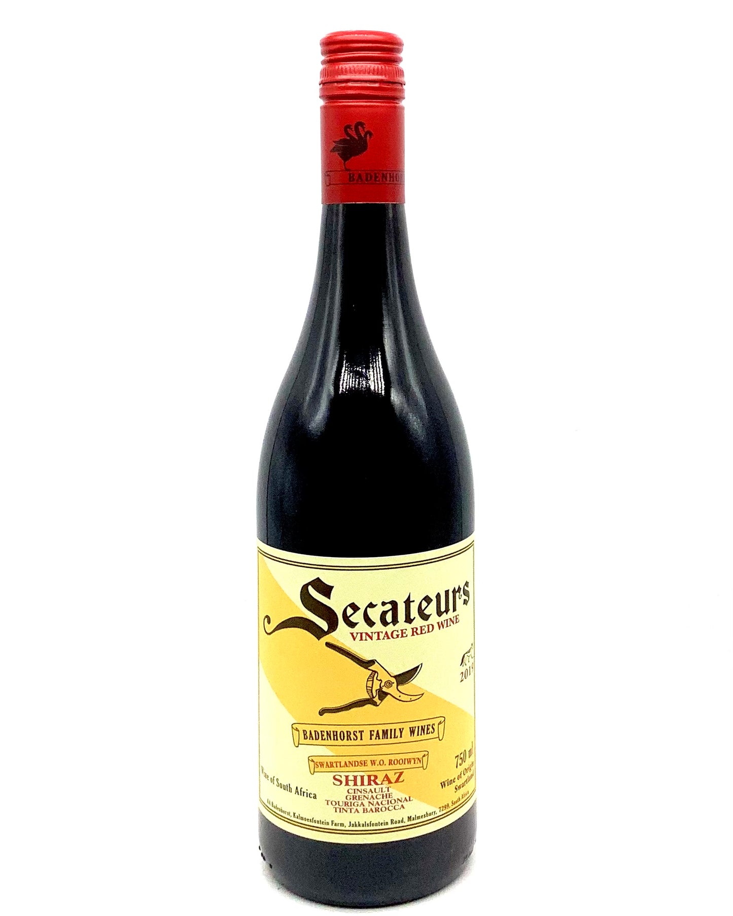 Secateurs (A.A. Badenhorst), Shiraz, Swartland, South Africa 2021 vegan