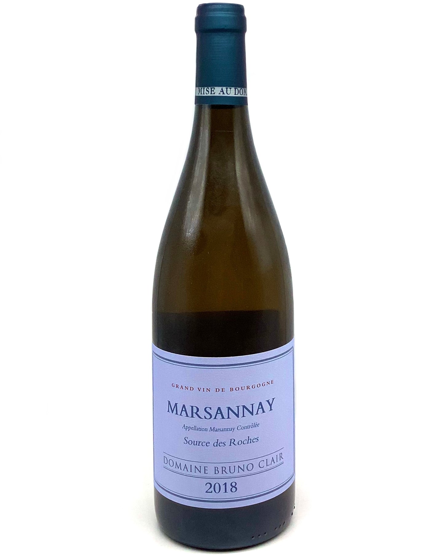 Domaine Bruno Clair, Chardonnay, Marsannay "Source des Roches" Côte de Nuits, Burgundy, France 2018 organic