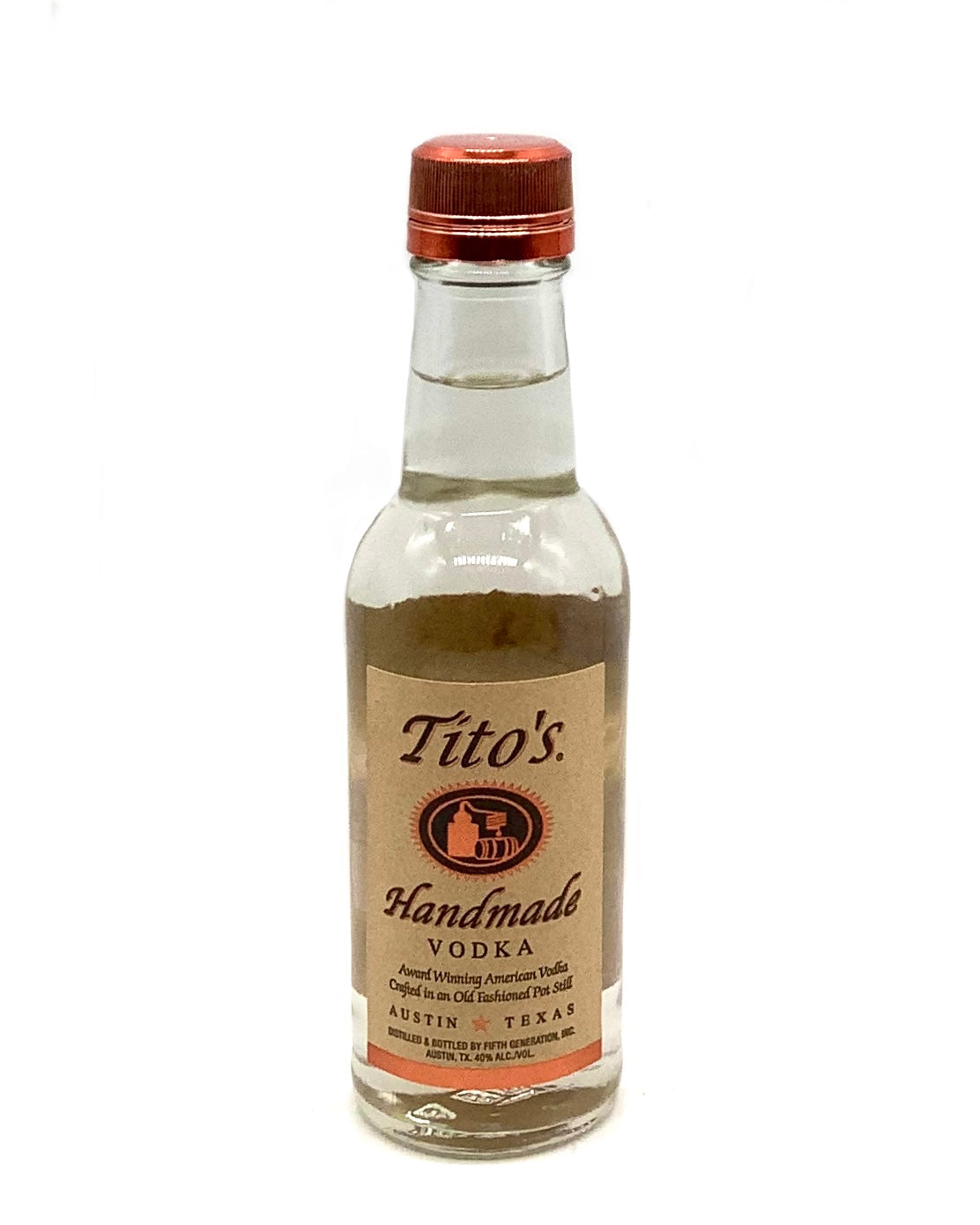 Tito's Handmade Vodka, Austin, Texas 200ml