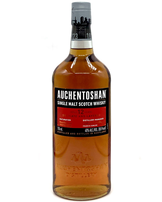 Auchentoshan 12 Year Single Malt Scotch Whisky, Lowland 750ml