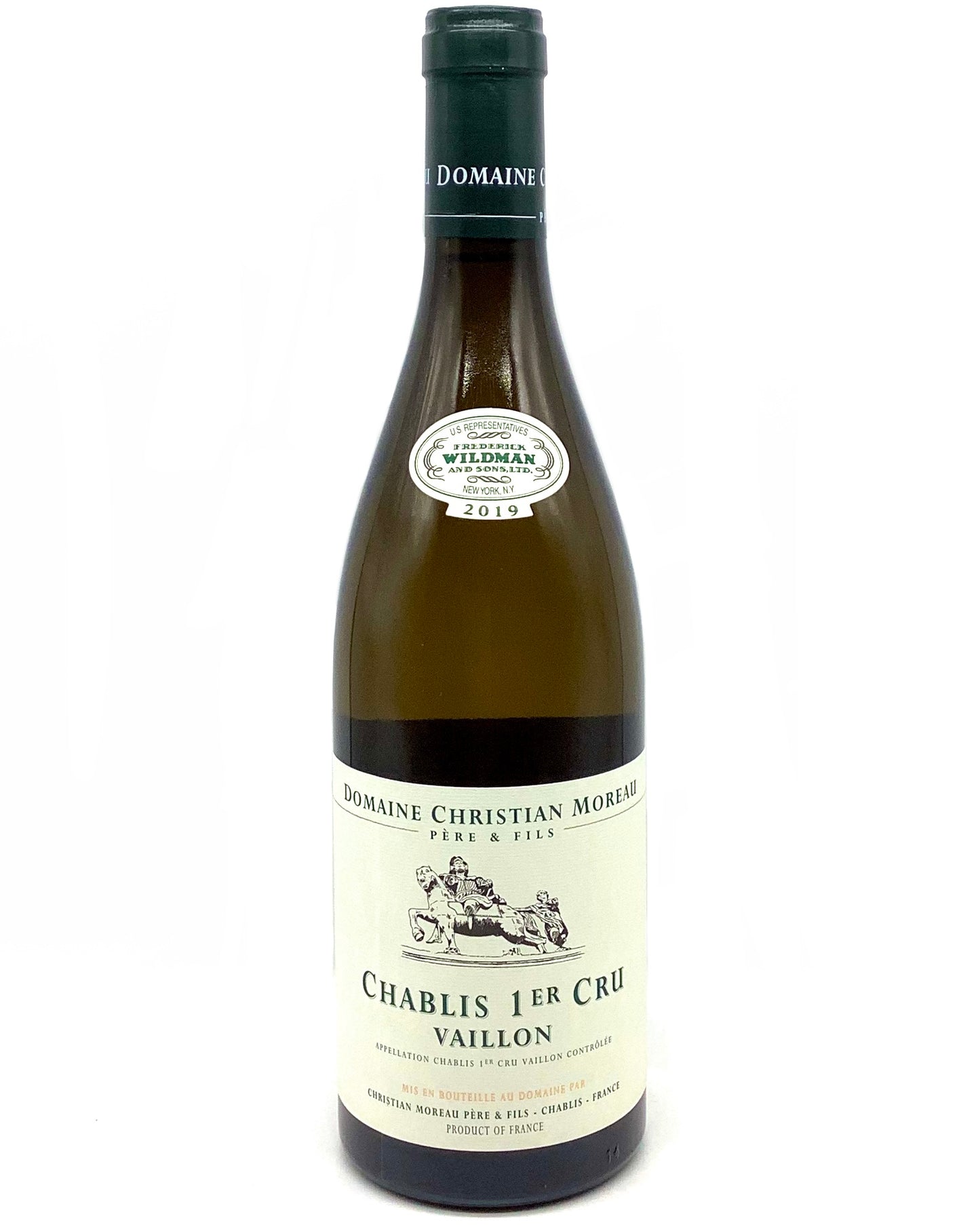 Christian Moreau, Chardonnay, Chablis 1er Cru Vaillon, Burgundy, France 2019 certifiedorganic