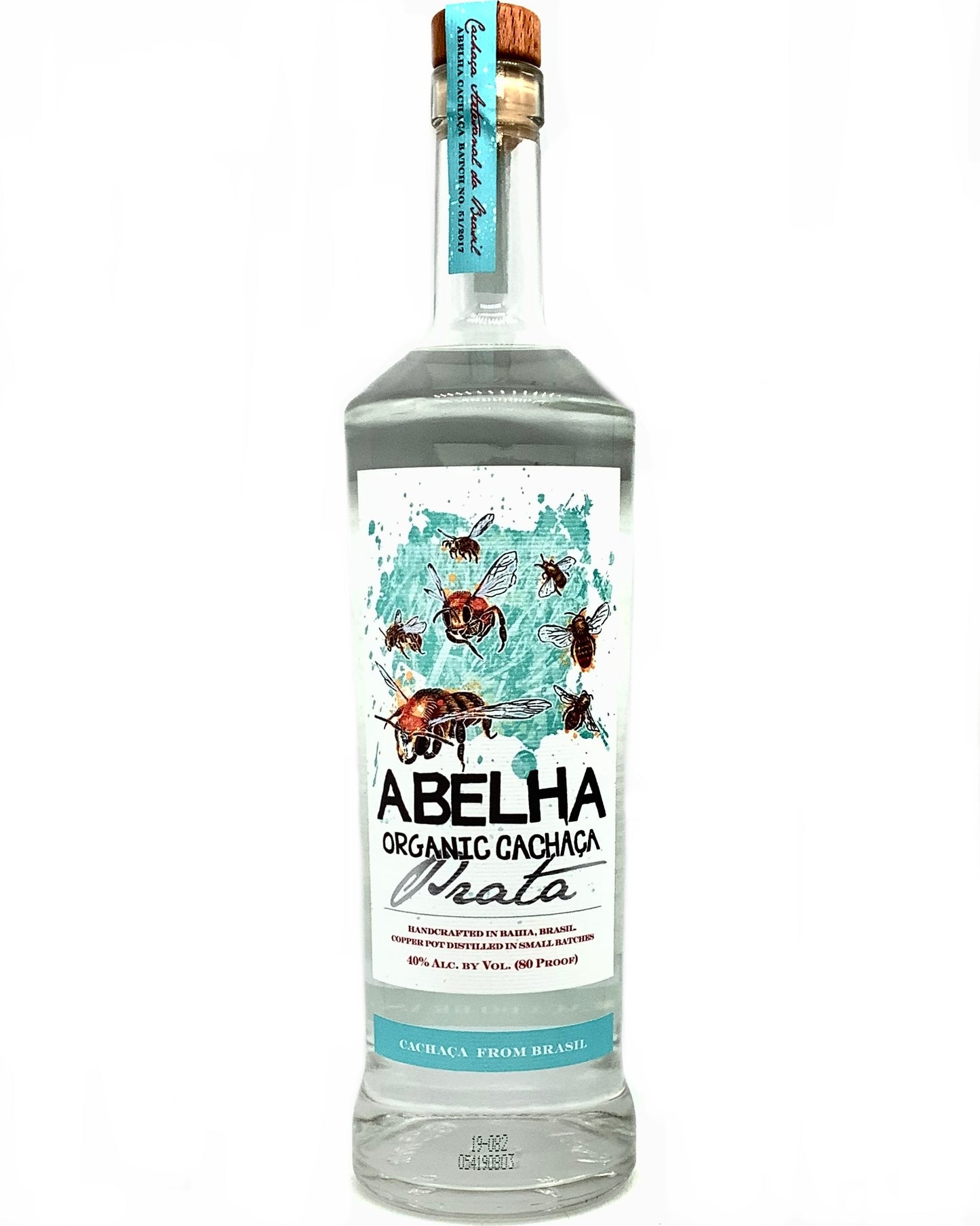 Abelha Organic Cachaça Prata, Brasil 750ml organic vegan