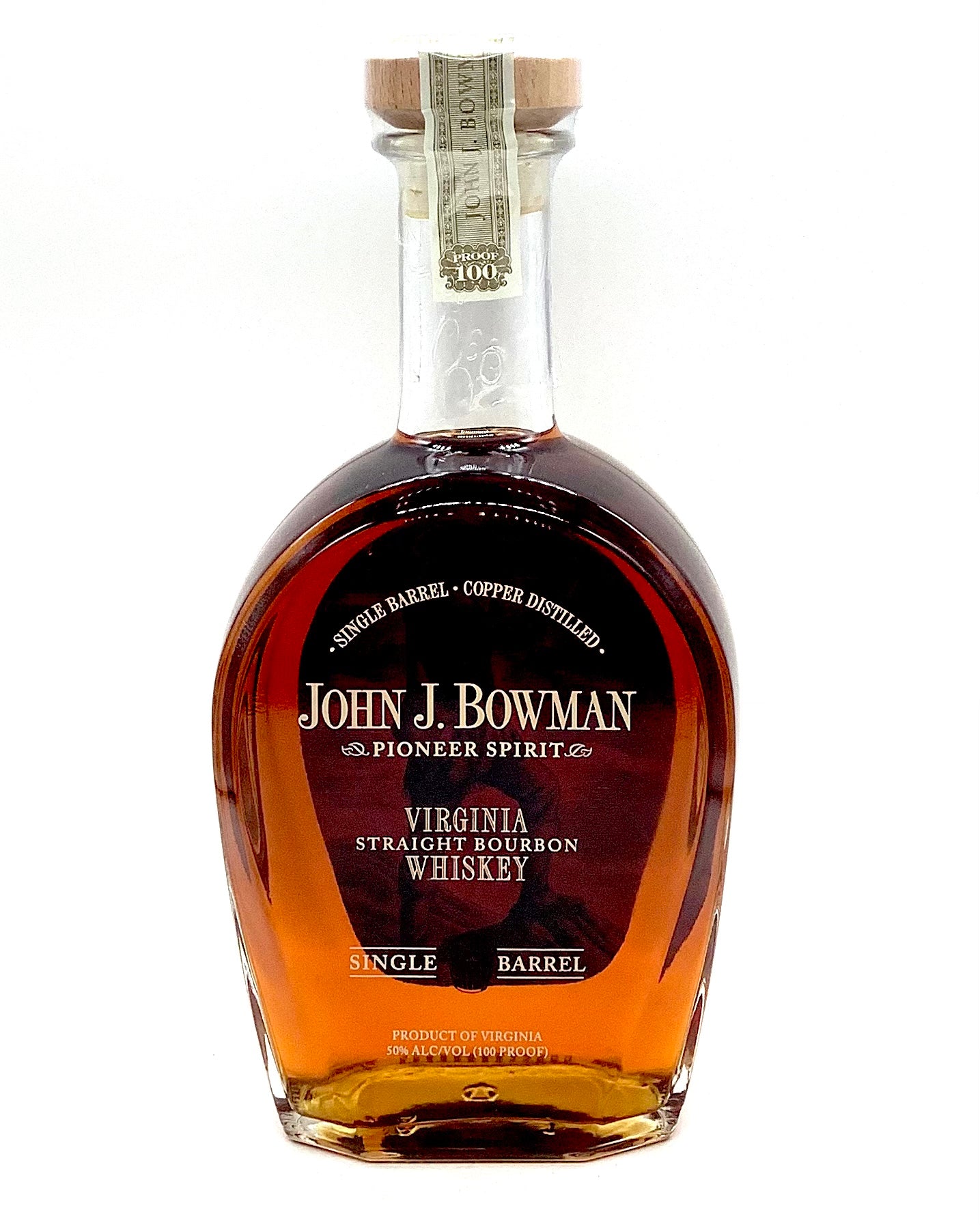 John J. Bowman Single Barrel Virginia Straight Bourbon Whiskey 750ml