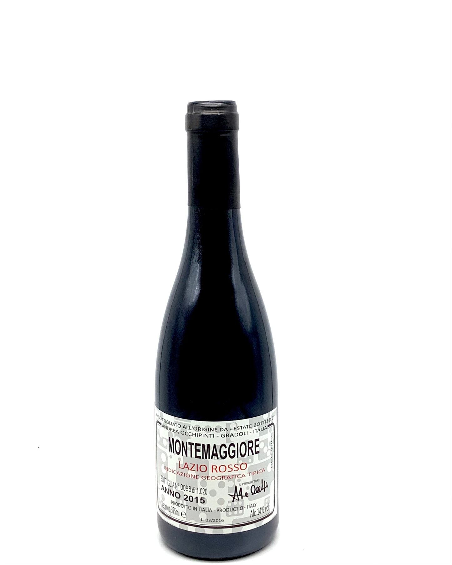 Occhipinti Montemaggiore Lazio Rosso Aleatico 2015 375ml