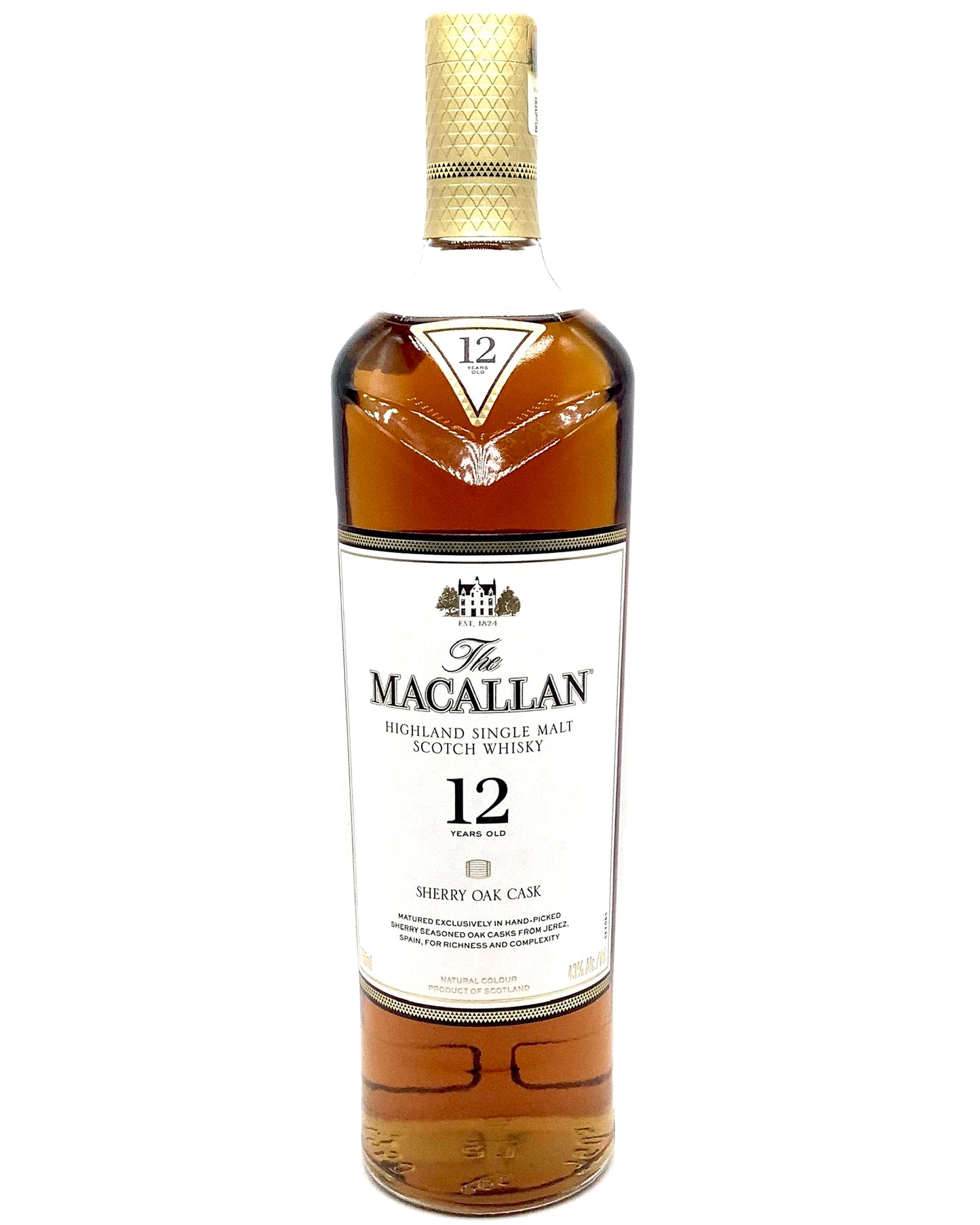 The Macallan 12 Year Sherry Oak Cask Highland Single Malt Scotch Whisky