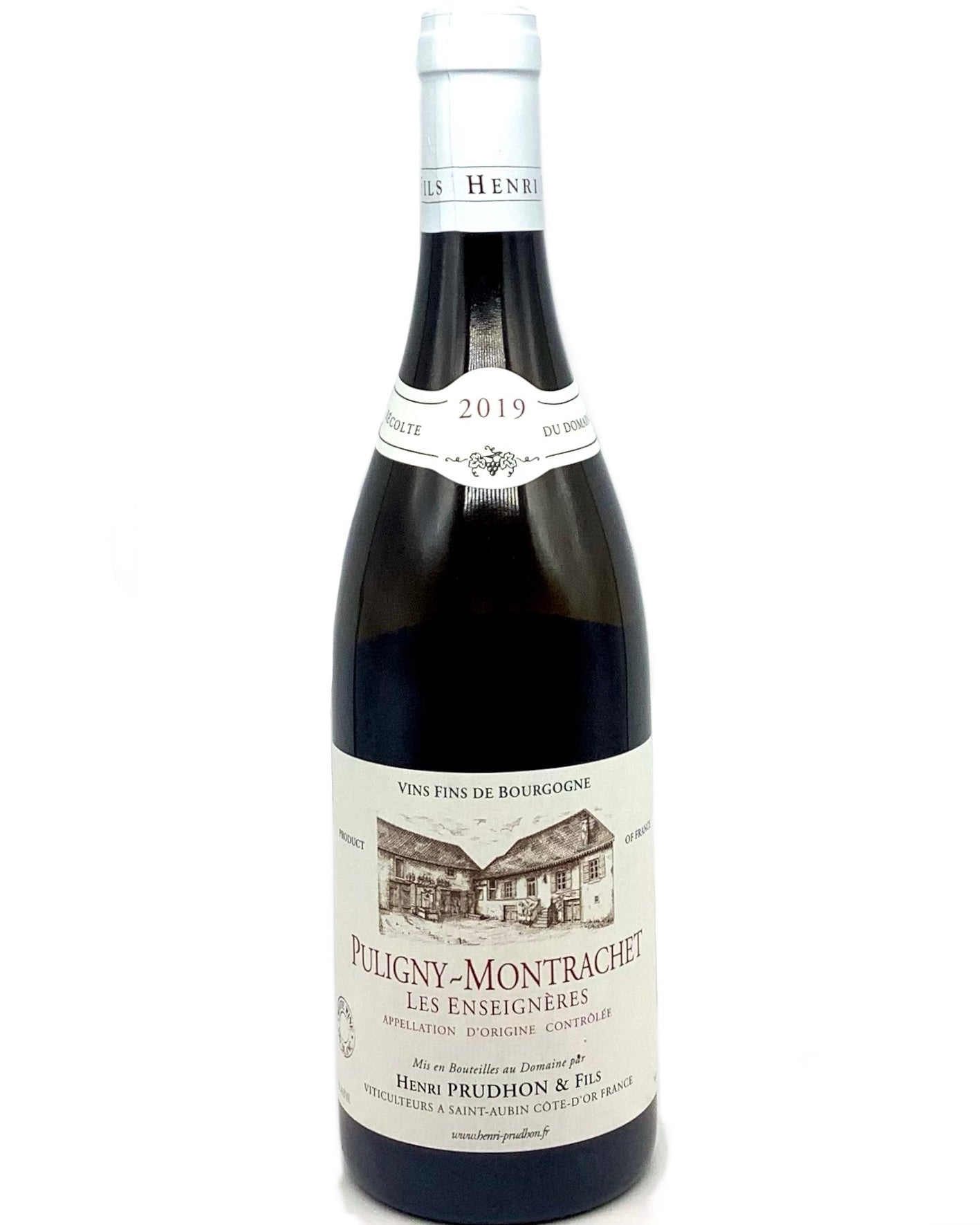 Henri Prudhon, Chardonnay, Puligny-Montrachet "Les Enseignères" Côte de Beaune, Burgundy, France 2019 newarrival