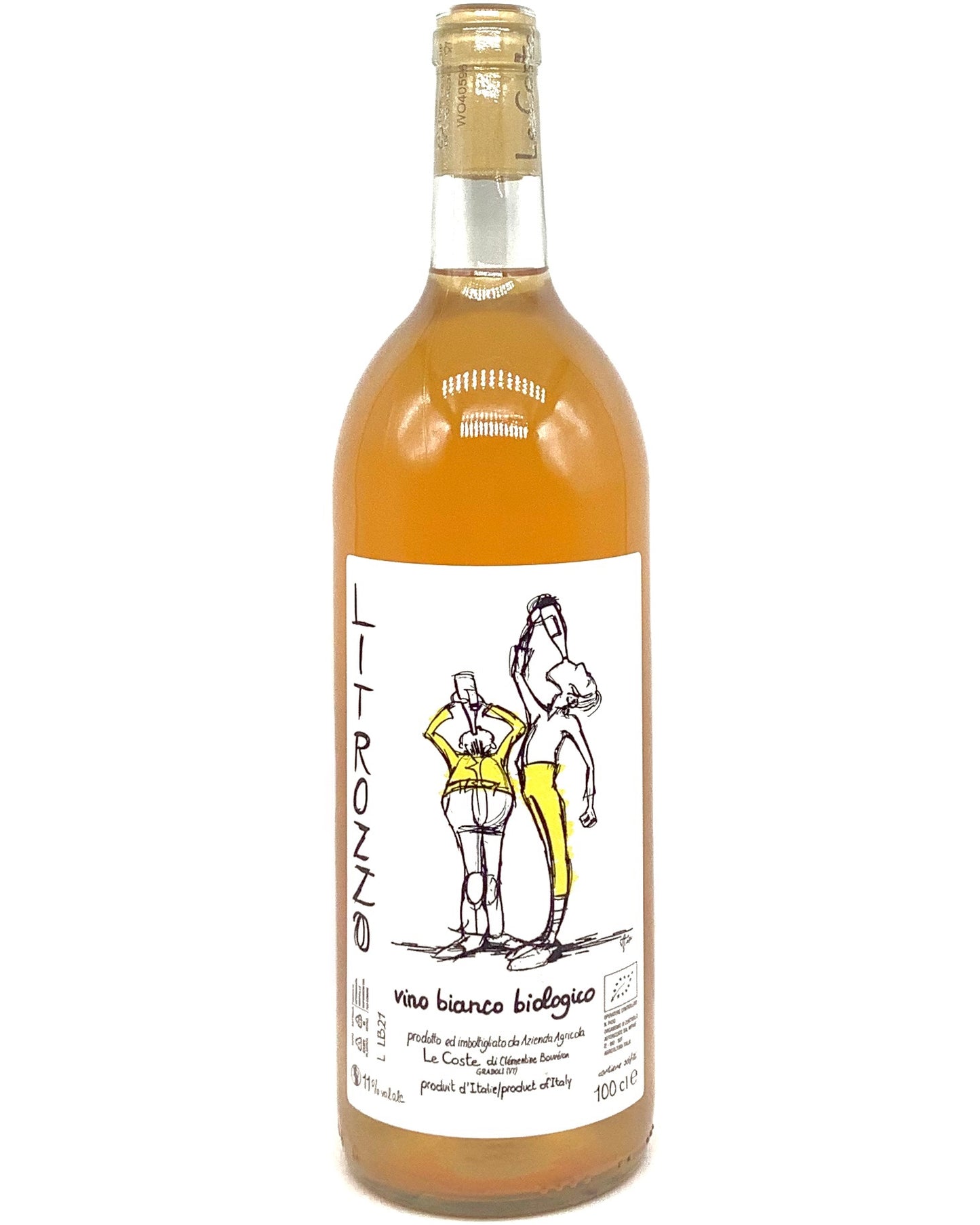 Le Coste "Litrozzo" Vino Bianco Biologico, Lazio, Italy 2022 biodynamic orange skincontact vegan