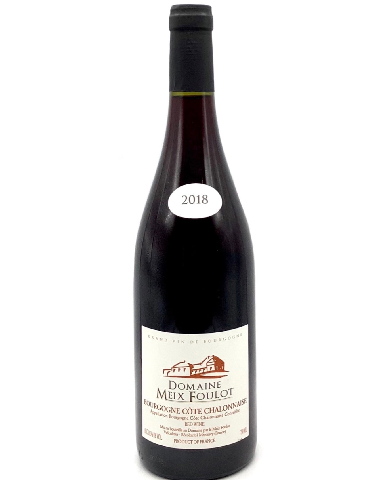 Domaine Meix Foulot, Pinot Noir, Bourgogne, Côte Chalonnaise, France 2018