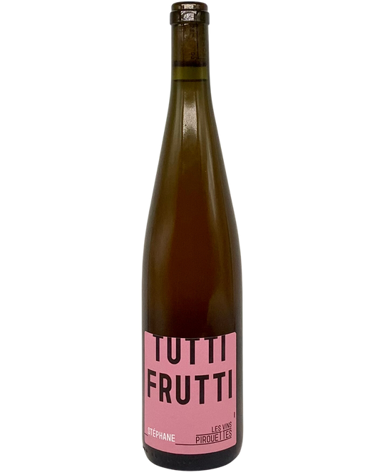 Les Vins Pirouettes "Tutti Frutti de Stéphane" Vin d'Alsace, France 2020 biodynamic newarrival orange organic unfiltered vegan
