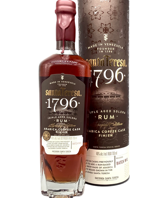 Santa Teresa 1796 Solera Rum Arabica Coffee Cask Finish, Venezuela 750ml newarrival