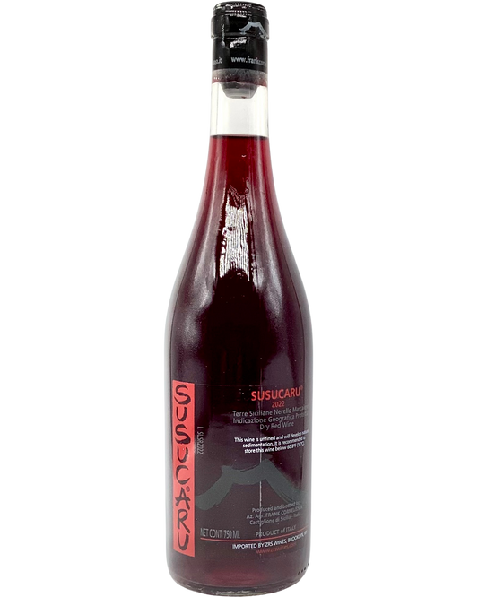 Frank Cornelissen, Nerello Mascalese "Susucaru Rosso" Terre Siciliane IGP, Sicily, Italy 2022 lowsulfur newarrival organic vegan