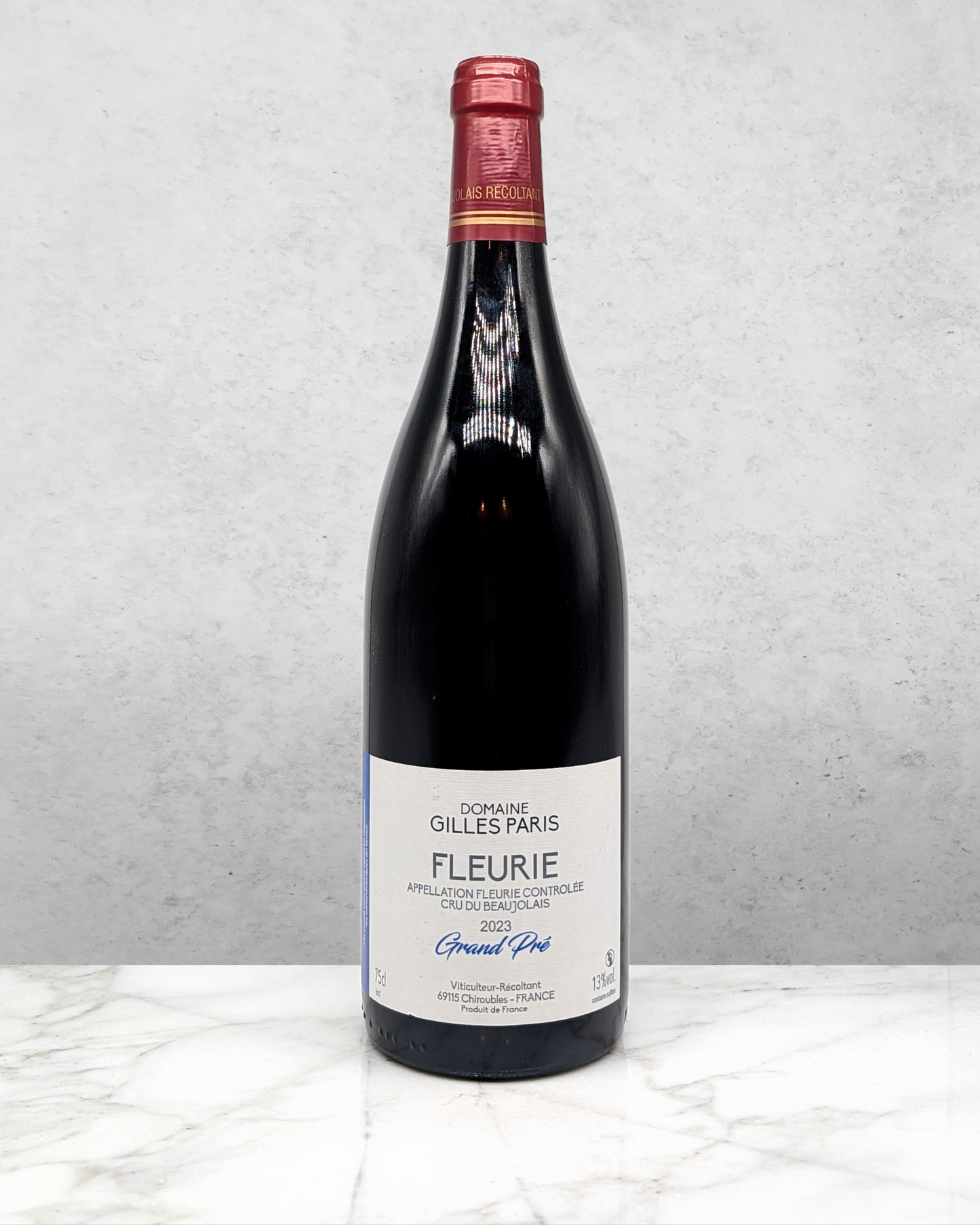 Domaine Gilles Paris, Gamay, Fleurie "Grand Pré" Beaujolais, France 2023 biodynamic organic