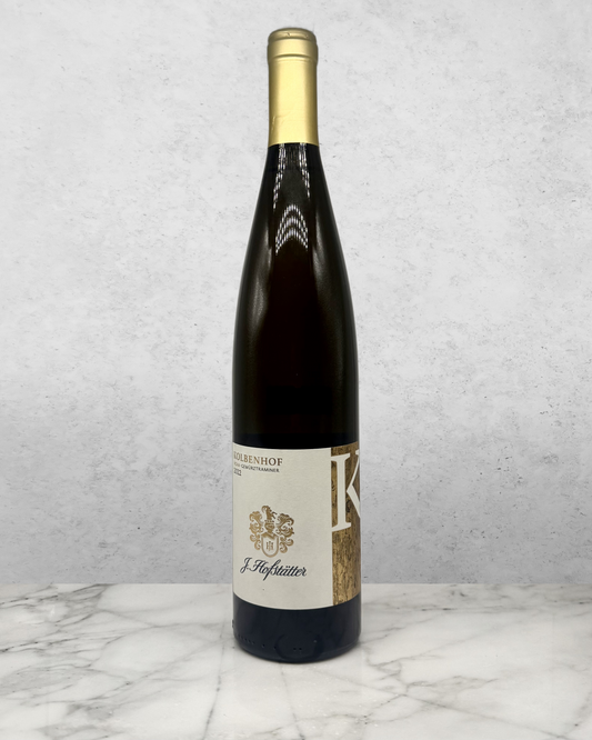 J. Hofstätter, Gewürztraminer "Vigna Kolbenhof" Trentino-Alto Adige, Italy 2022 newarrival