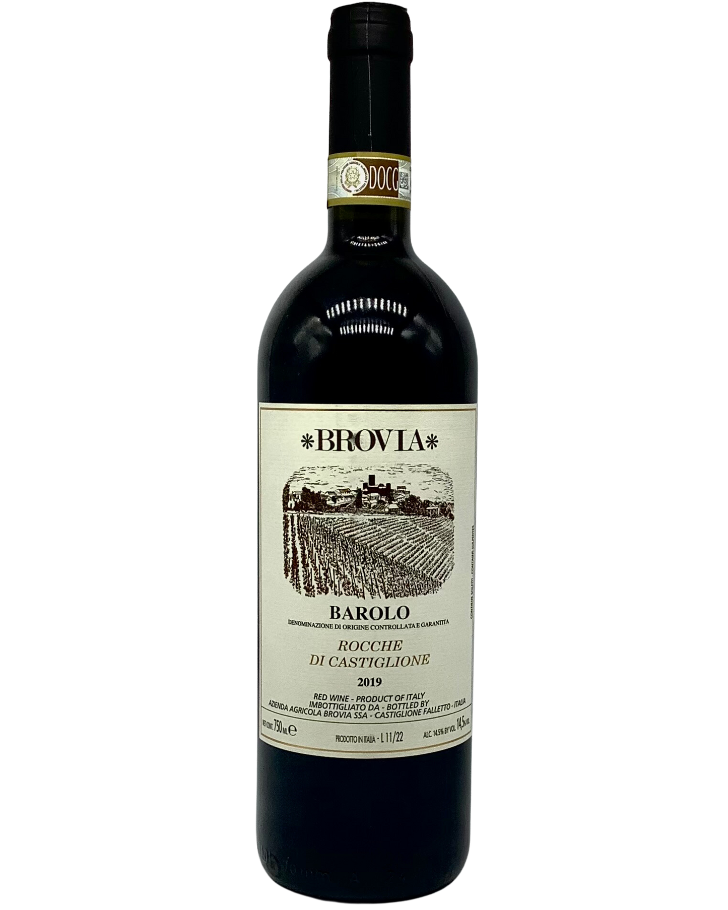 Brovia, Nebbiolo, Barolo "Rocche di Castiglione" Piedmont, Italy 2019 organic