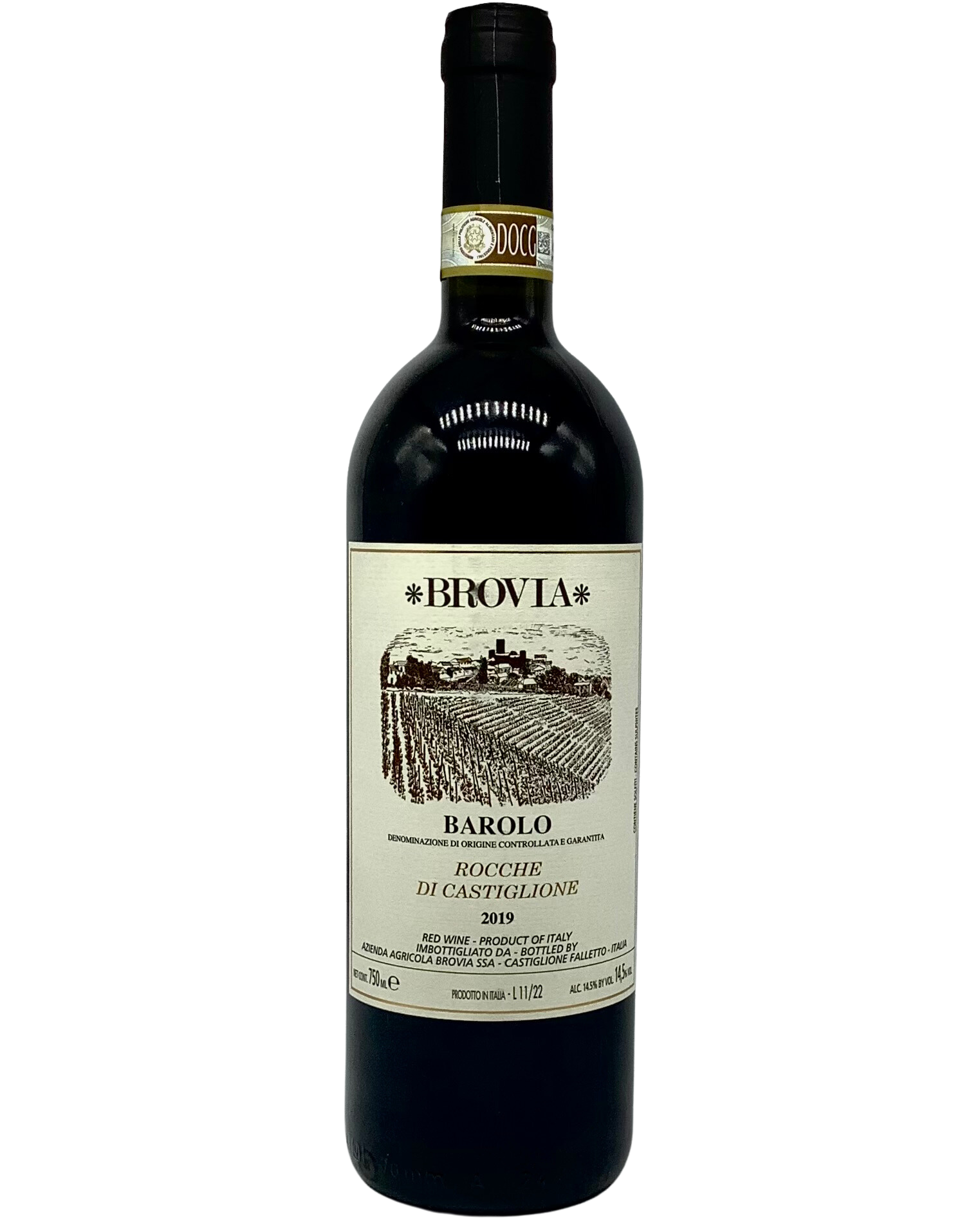 Brovia, Nebbiolo, Barolo "Rocche di Castiglione" Piedmont, Italy 2019 organic