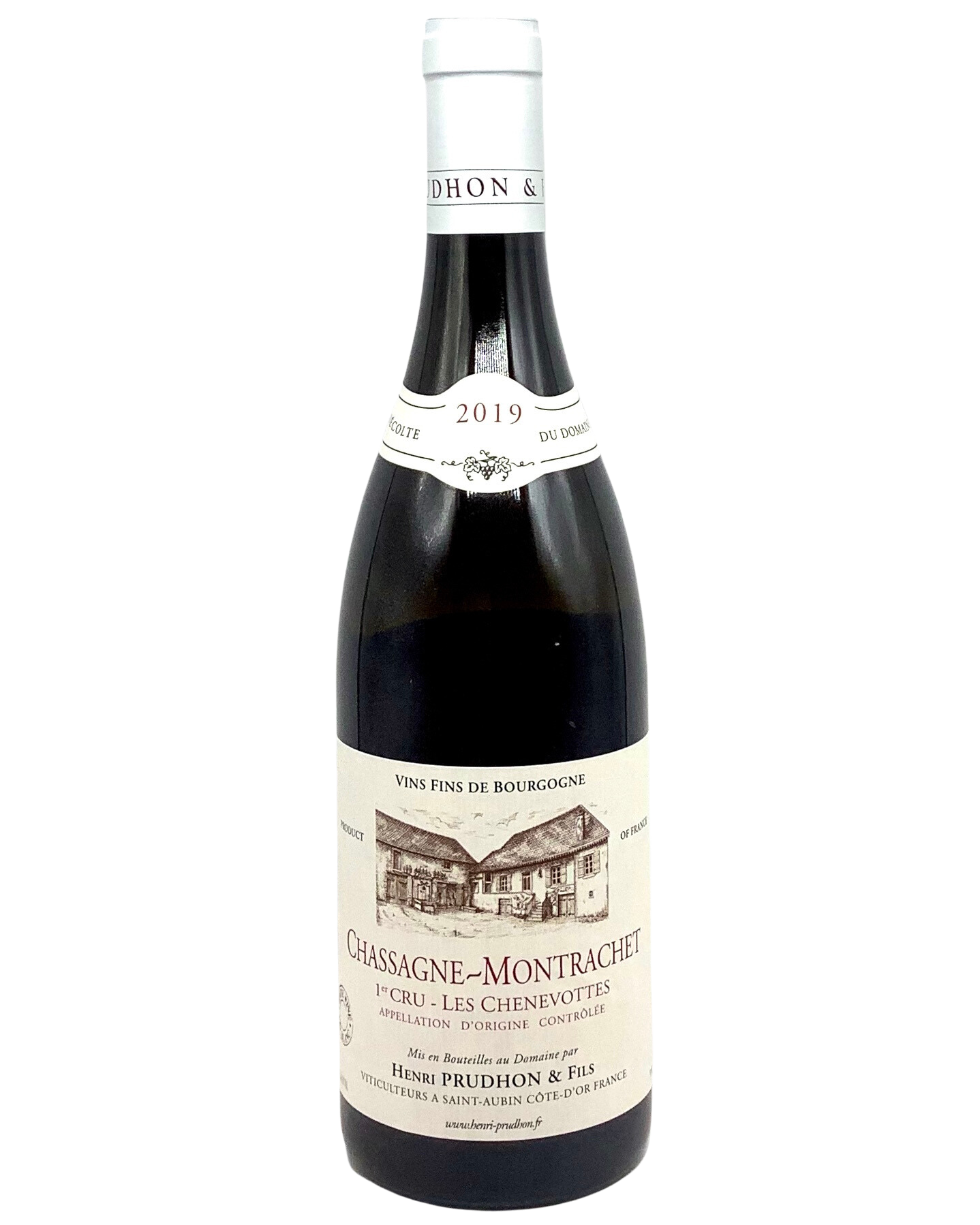 Henri Prudhon, Chardonnay, Chassagne-Montrachet 1er Cru Les Chenevottes, Côte de Beaune, Burgundy, France 2019 newarrival