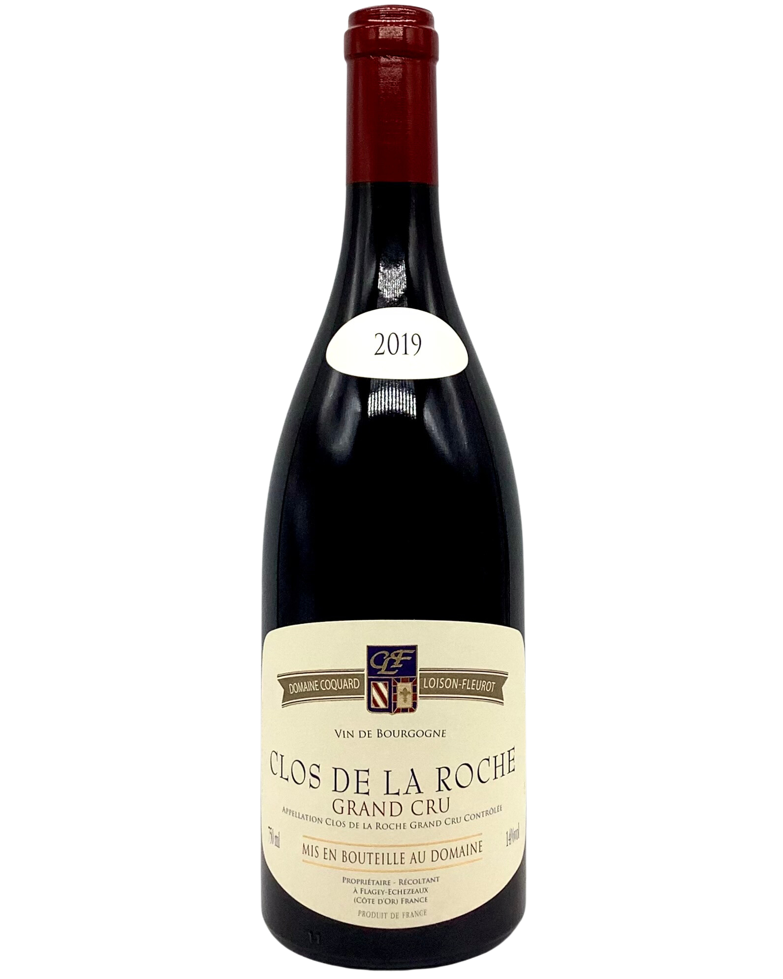 Domaine Coquard Loison-Fleurot, Pinot Noir, Clos de la Roche Grand Cru, Morey-Saint-Denis, Côte de Nuits, Burgundy, France 2019