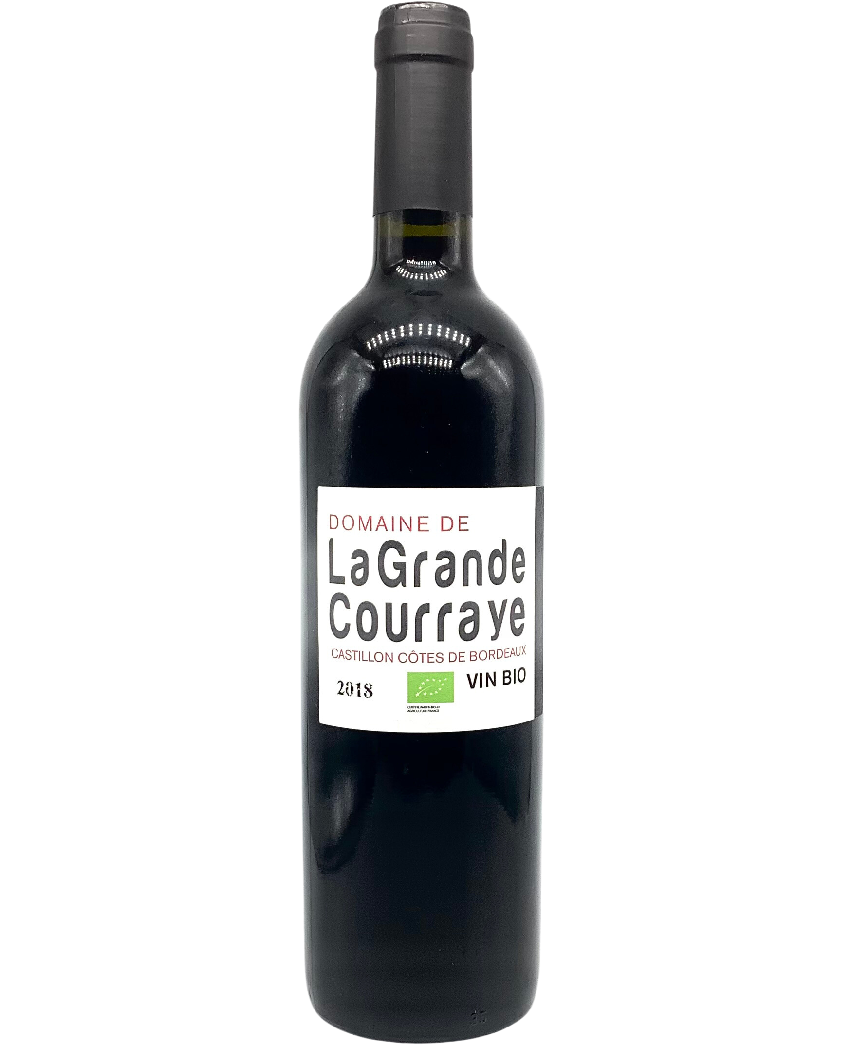 Domaine de la Grande Courraye, Merlot/Cabernet Franc, Côtes de Castillon, Bordeaux, France 2018 newarrival organic