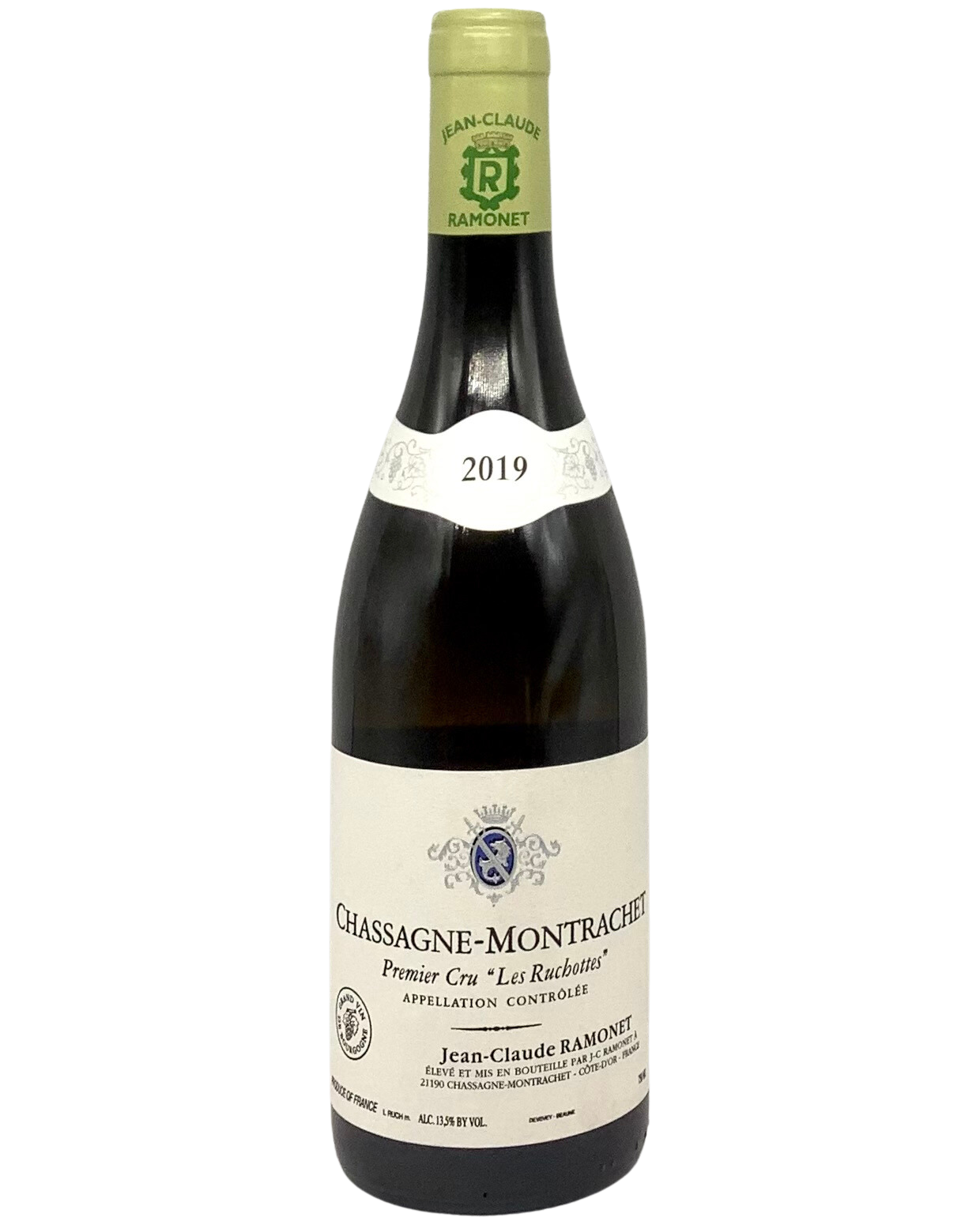Jean-Claude Ramonet, Chardonnay, Chassagne-Montrachet Premier Cru "Les Ruchottes" Côte de Beaune, Burgundy, France 2019
