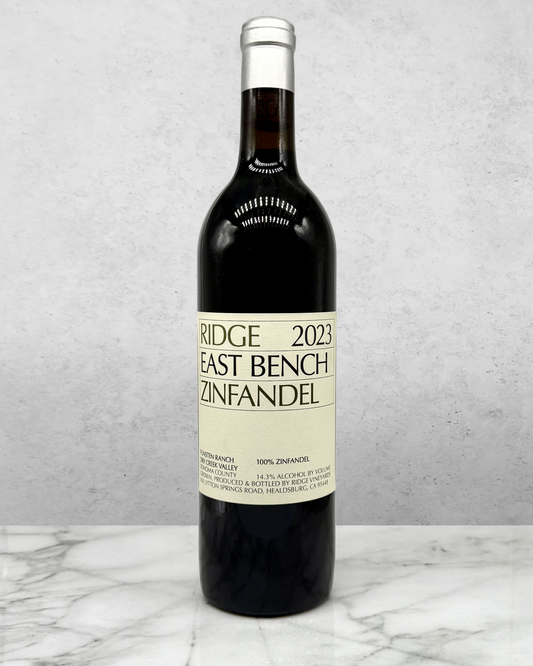 Ridge Vineyards, Zinfandel "East Bench" Dry Creek Valley, Sonoma County, California 2023 organic