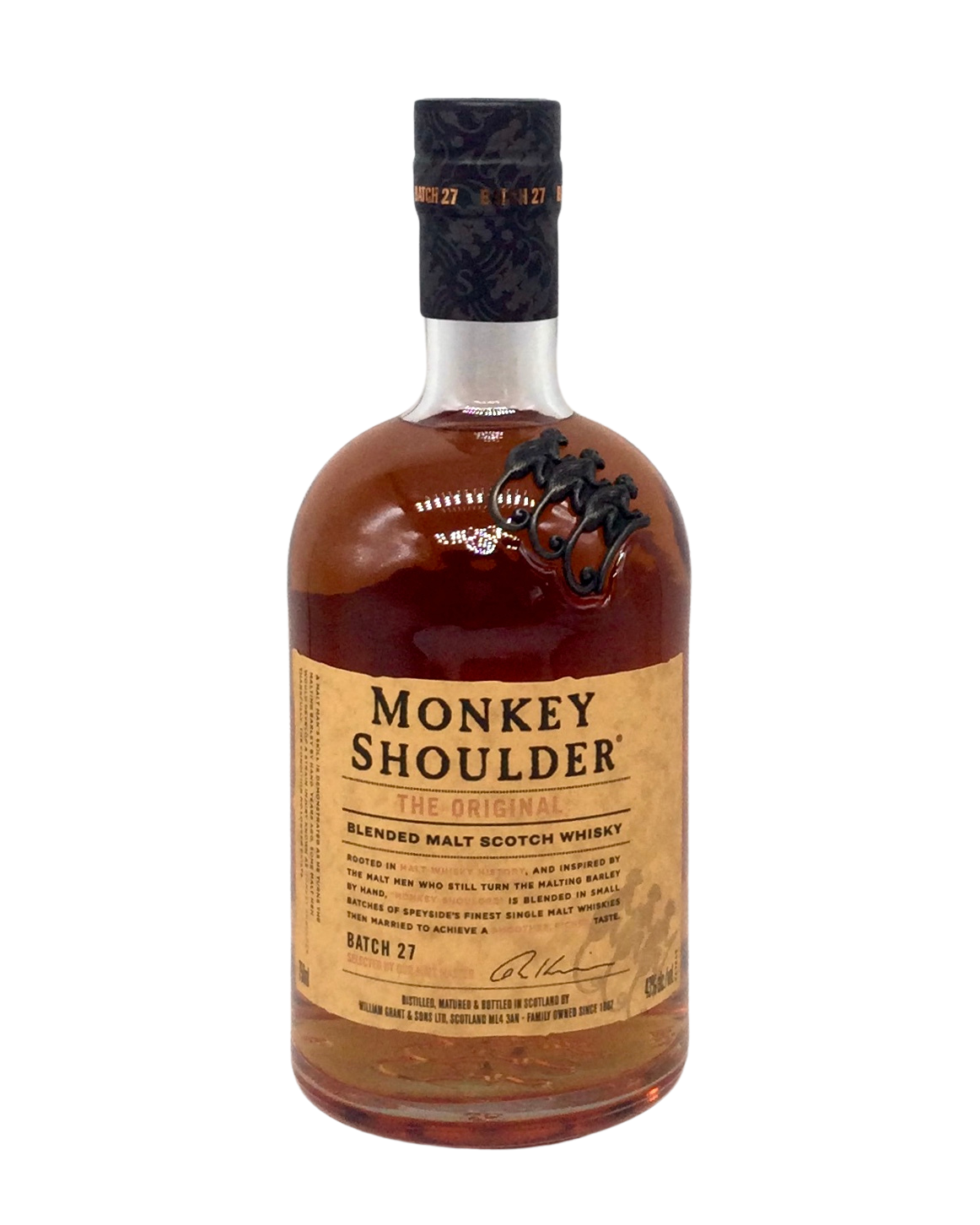 Monkey Shoulder Blended Malt Scotch Whiskey Batch 27 750ml kosher