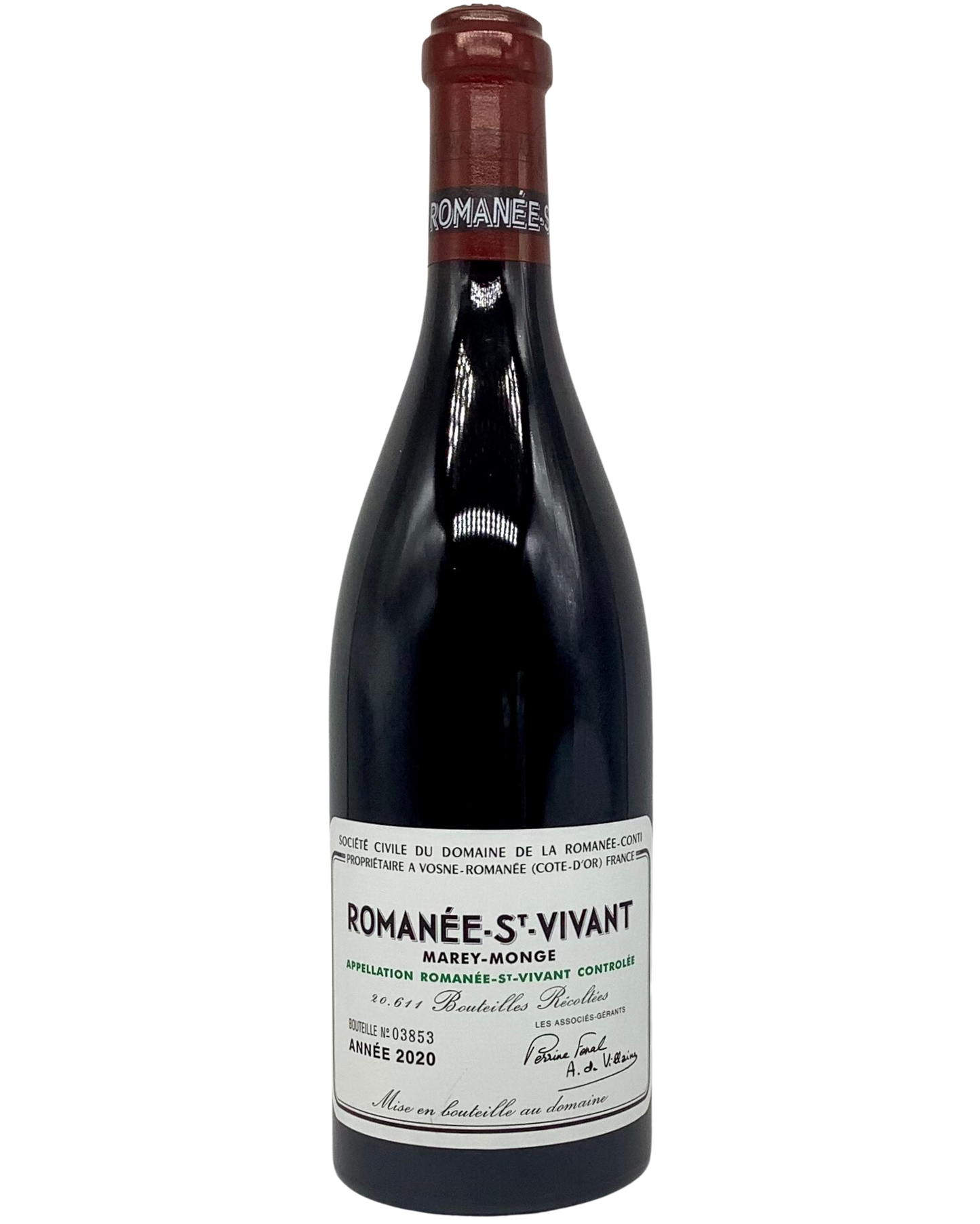 Domaine de la Romanée-Conti, Pinot Noir, Romanée-Saint-Vivant Grand Cru, Vosne-Romanée, France 2020 biodynamic